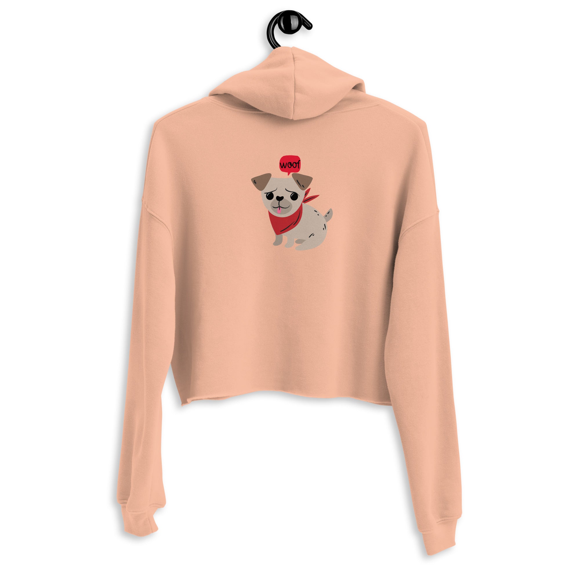 Woof V2 - Crop Hoodie (back print)