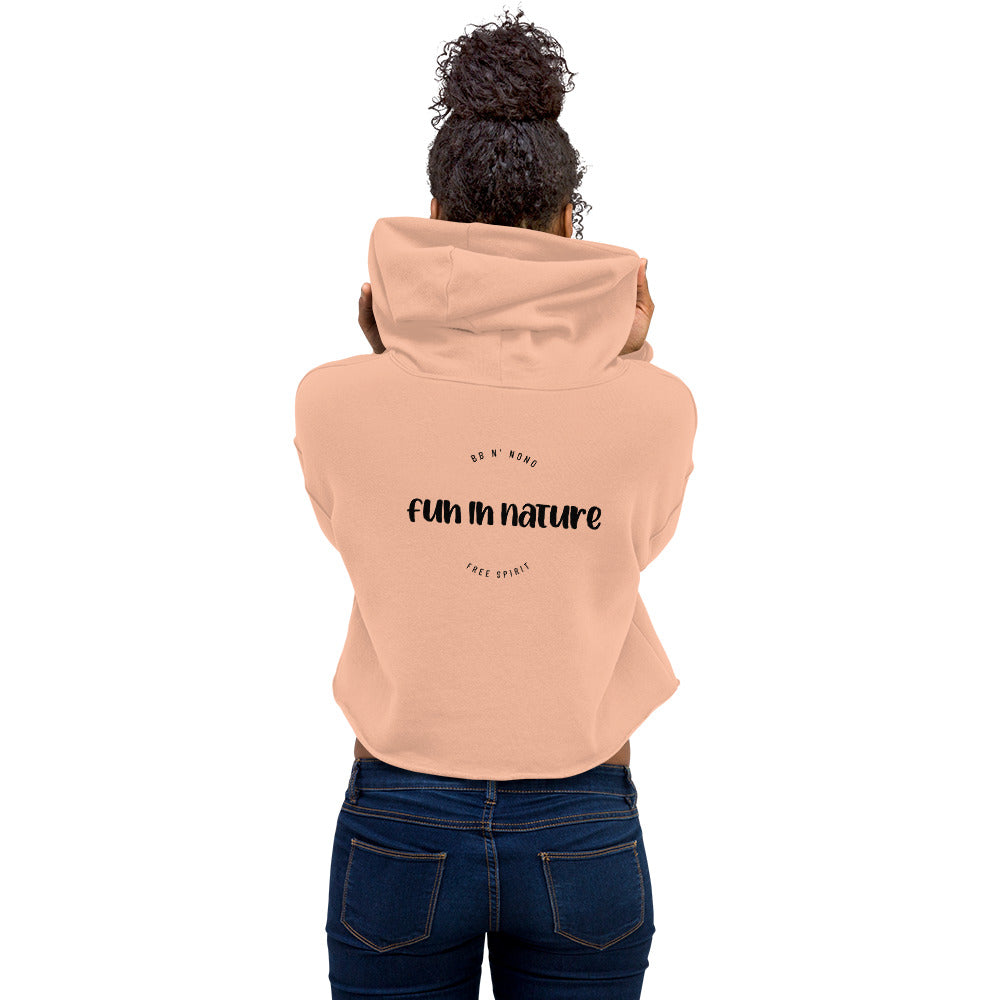 Fun in nature - Crop Hoodie (back print)