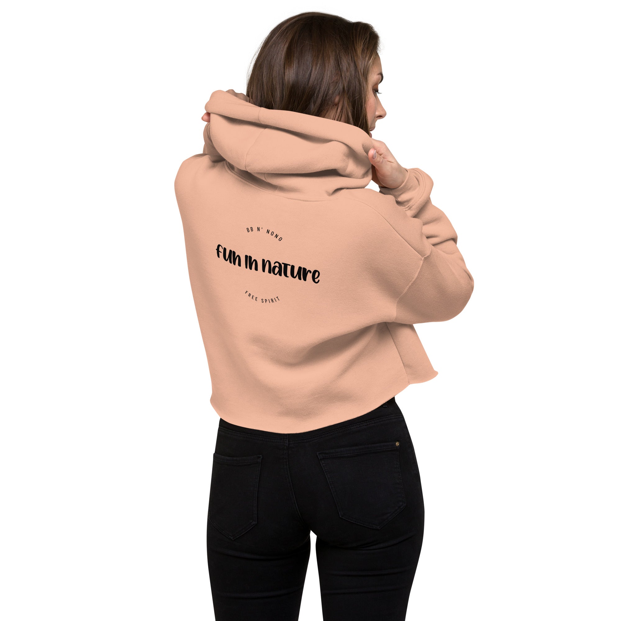 Fun in nature - Crop Hoodie (back print)