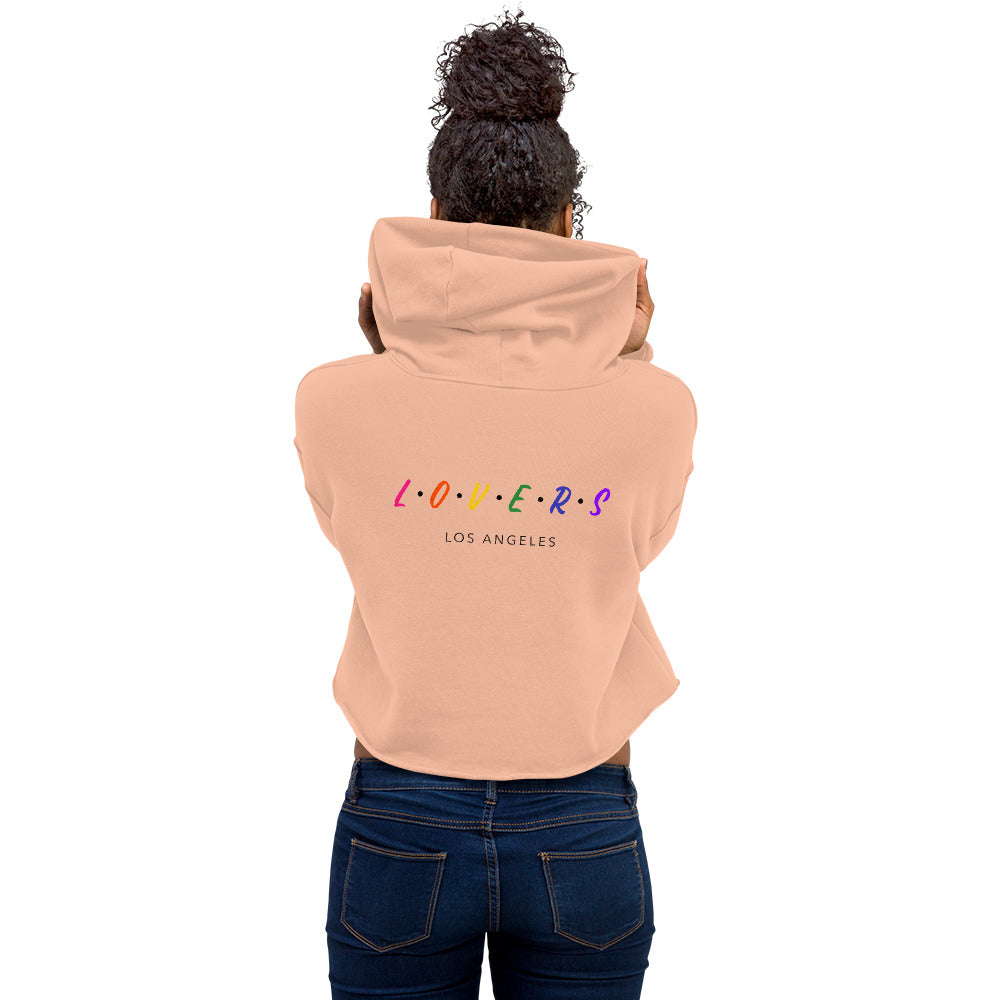 Lovers - Los Angeles - Crop Hoodie (back print)