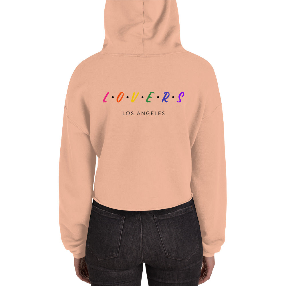 Lovers - Los Angeles - Crop Hoodie (back print)