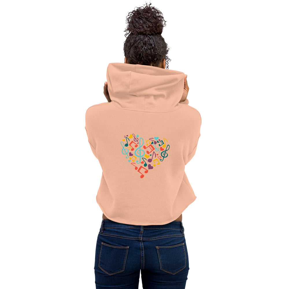 Symphonic Love Notes - Crop Hoodie (back print)