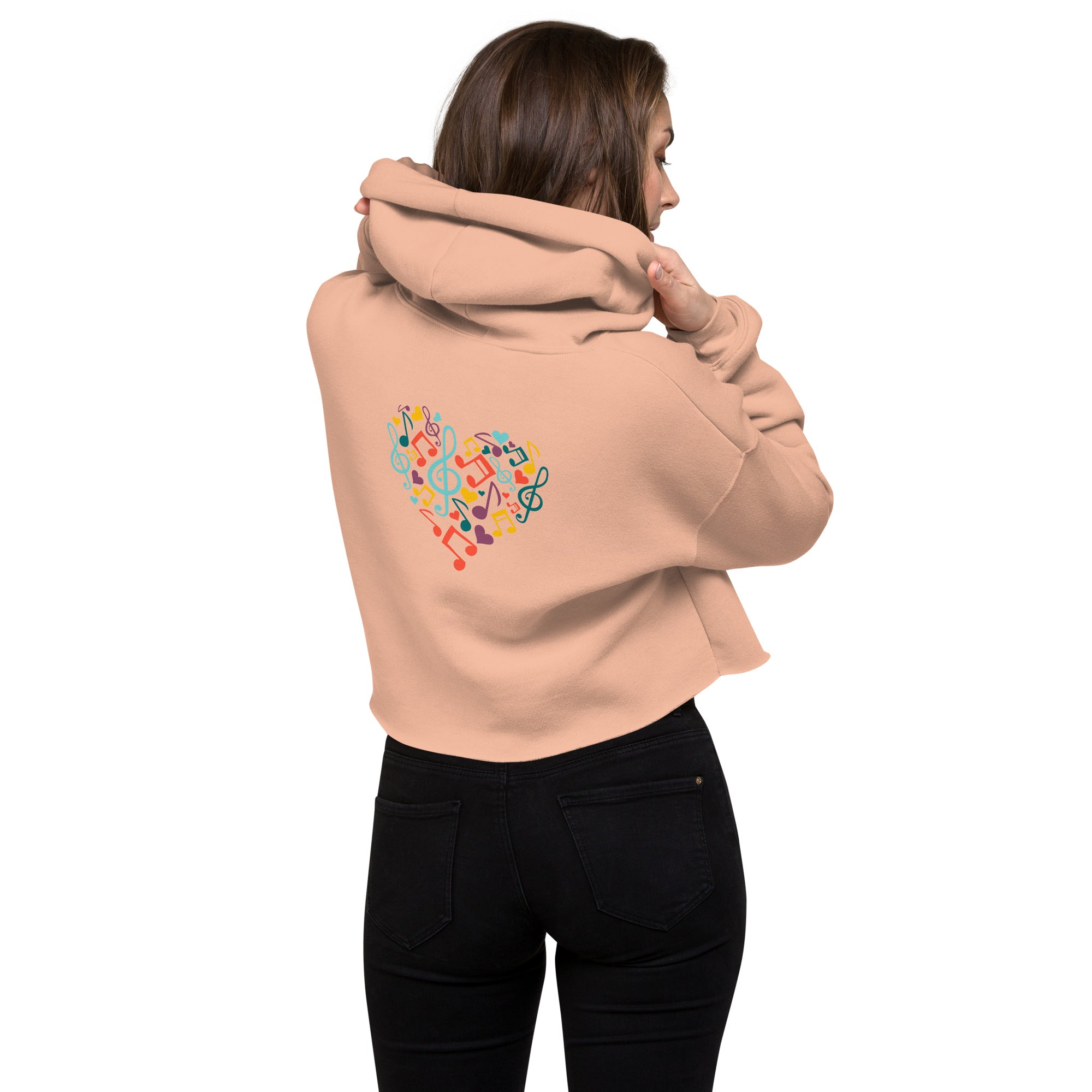 Symphonic Love Notes - Crop Hoodie (back print)