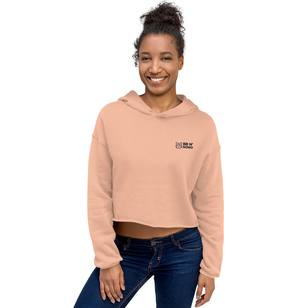 bb N' nono (embroidered) - Crop Hoodie