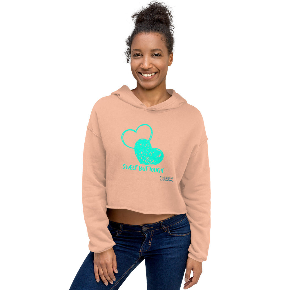 Sweet but tought - Crop Hoodie (G)