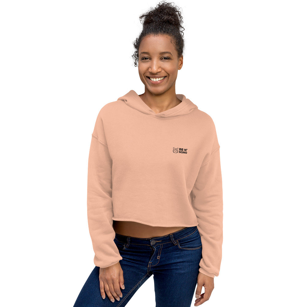 Good vibes only - Crop Hoodie (back print)