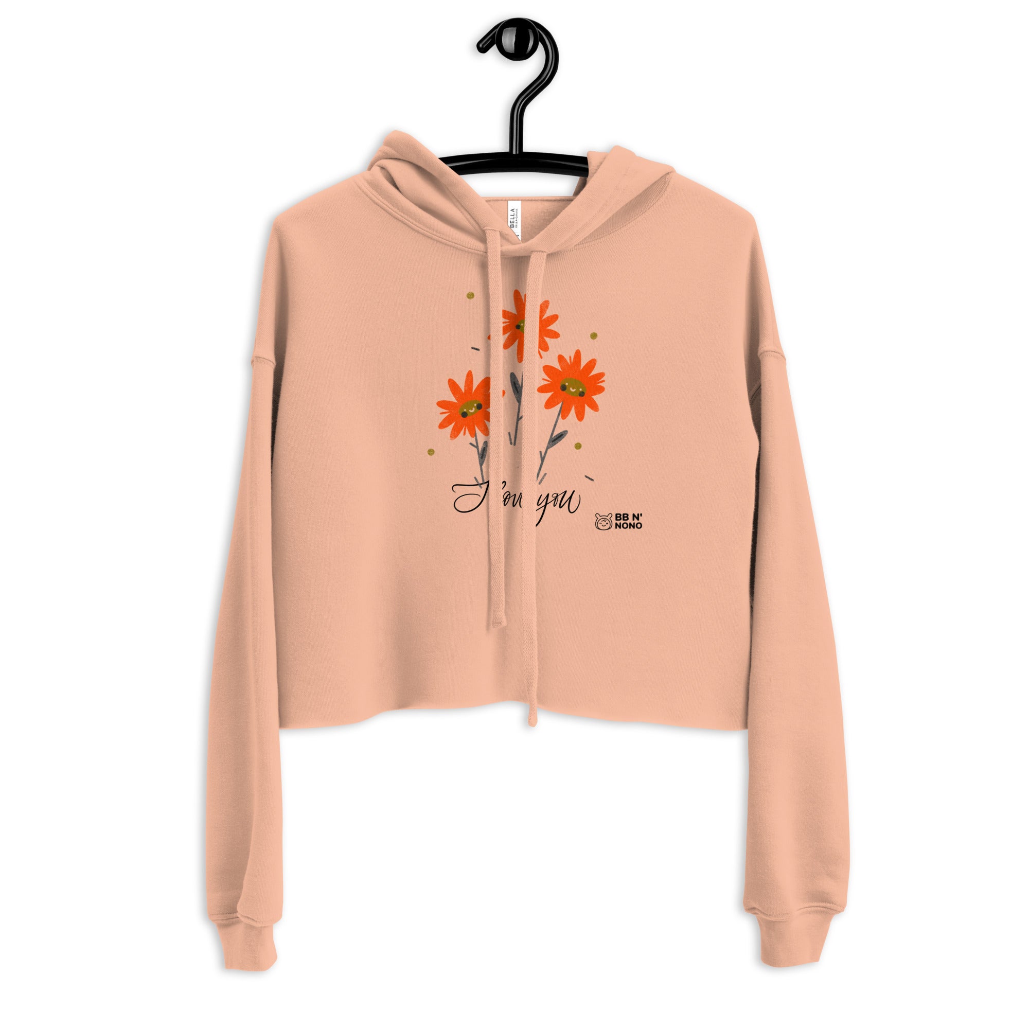 I love you - Crop Hoodie