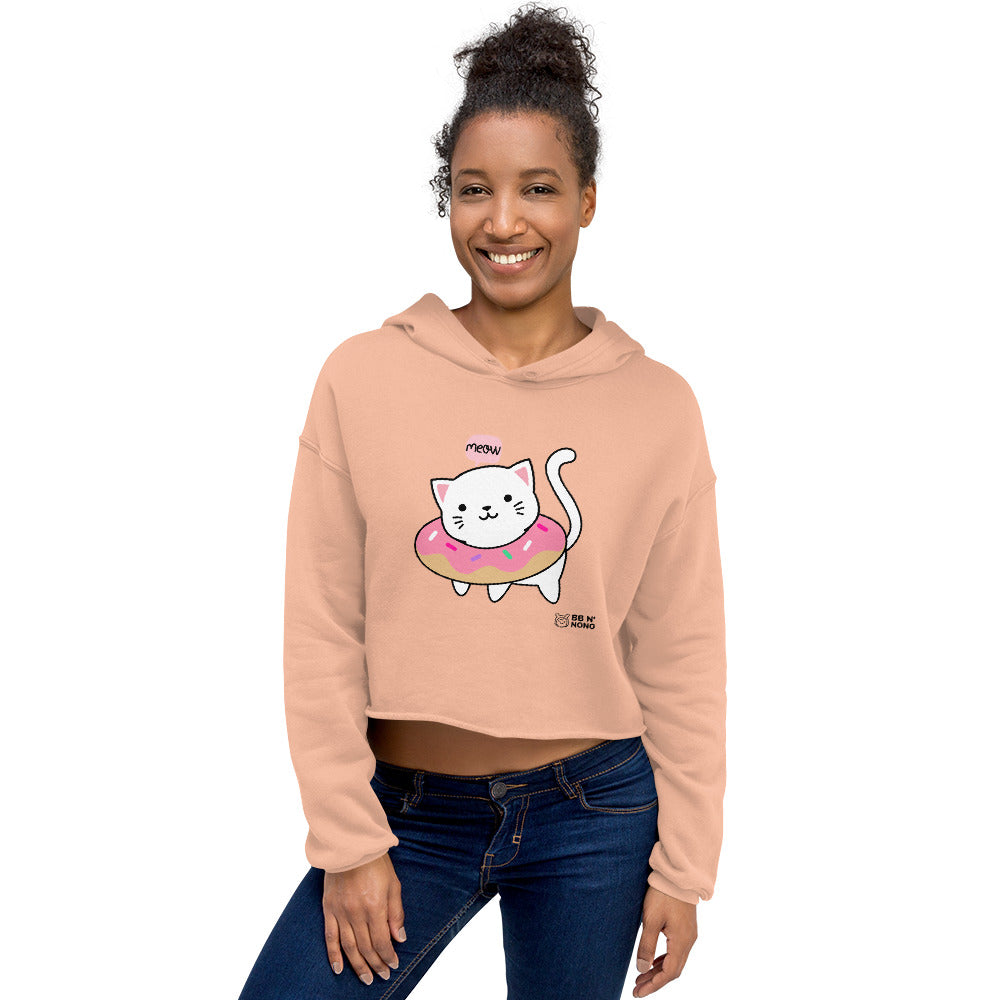 Meow V2 - Crop Hoodie