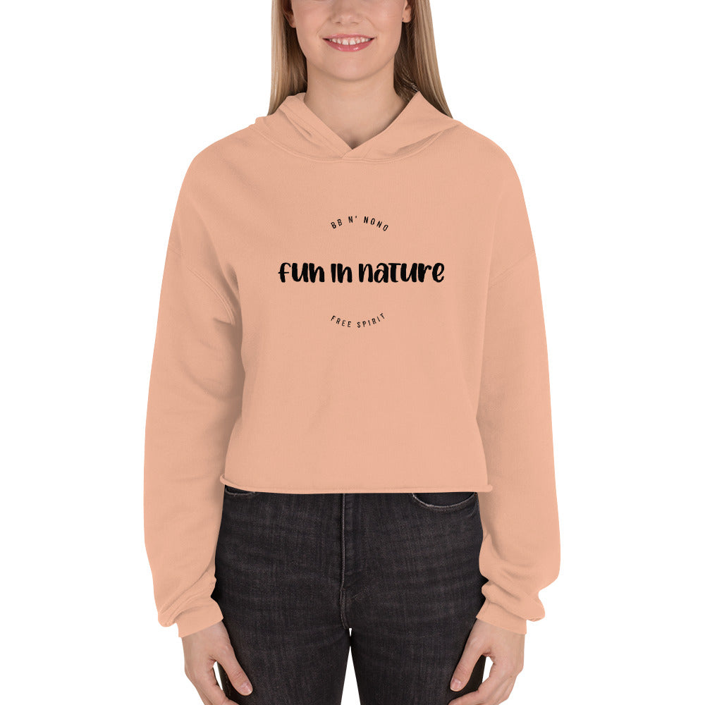 Fun in nature - Crop Hoodie