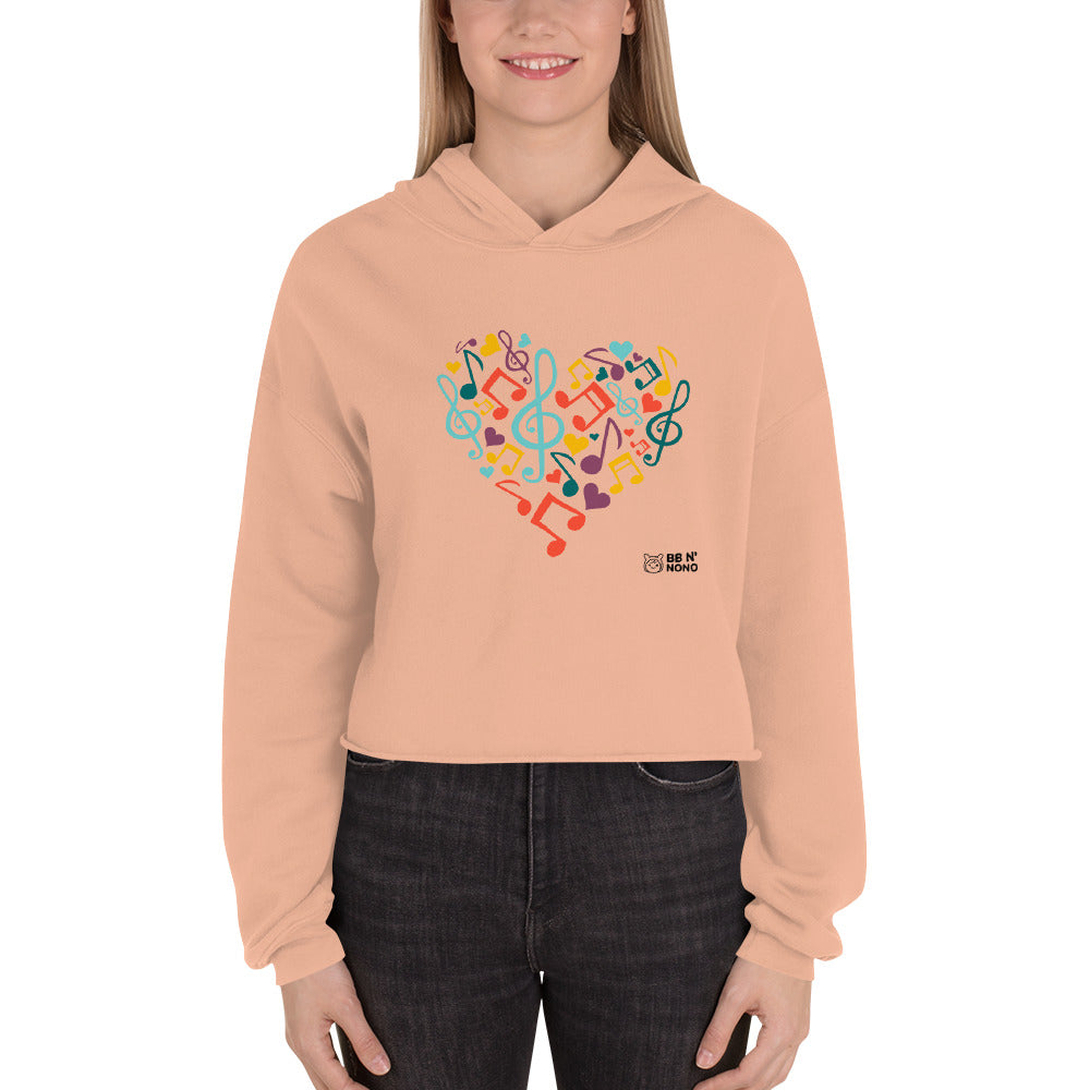 Symphonic Love Notes- Crop Hoodie