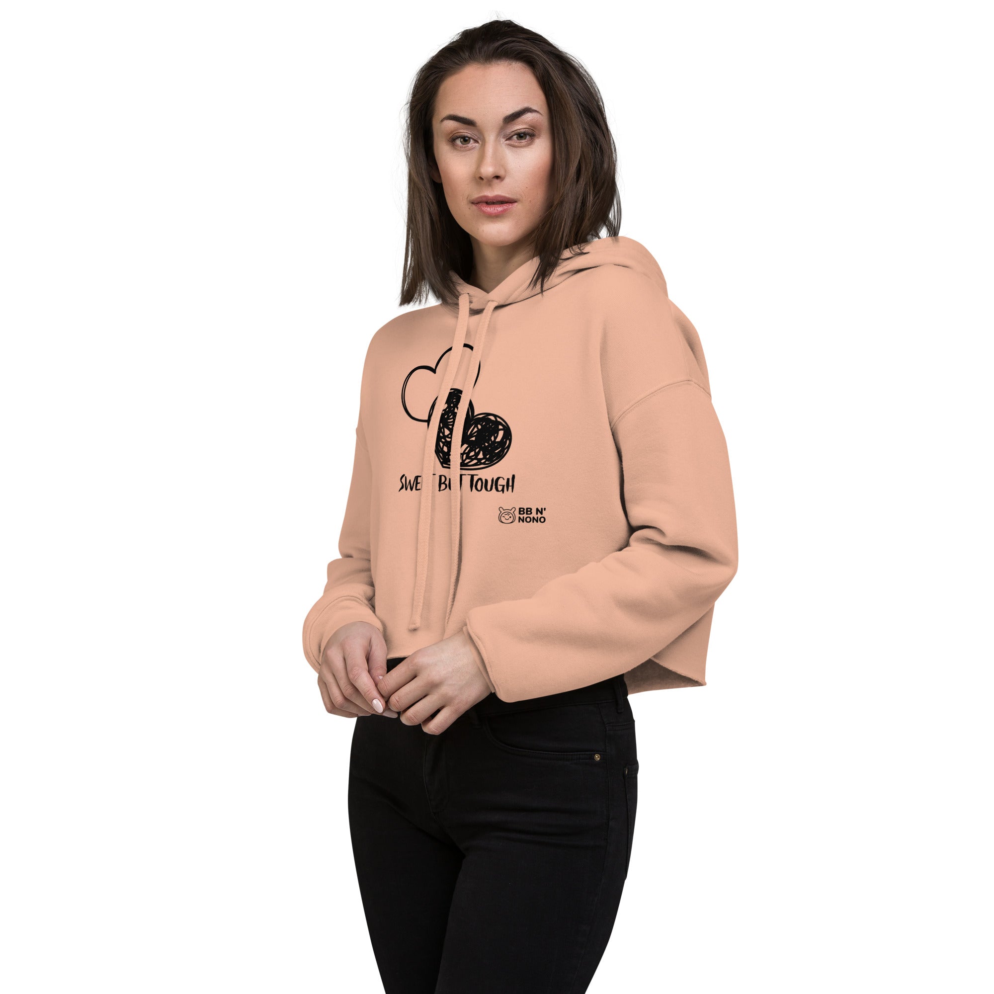 Sweet but tought - Crop Hoodie (B)