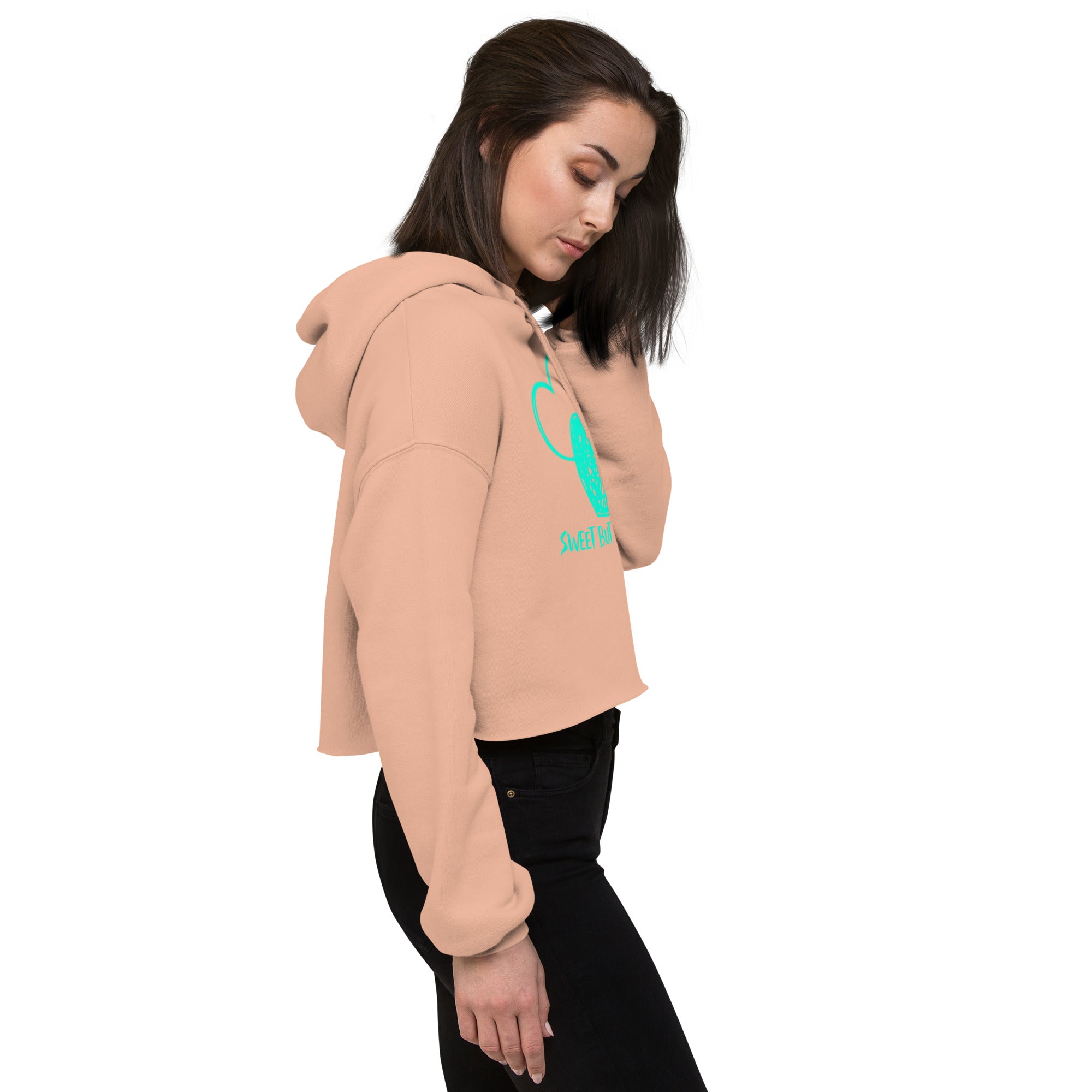 Sweet but tought - Crop Hoodie (G)