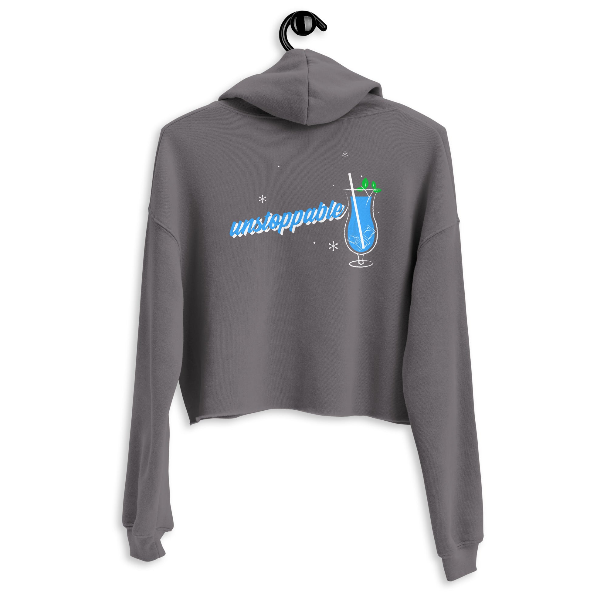 Unstoppable V - Crop Hoodie (back print)