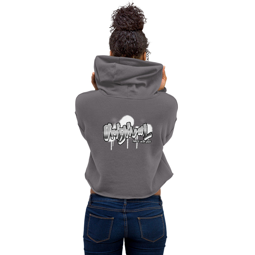 Original made with love - Crop Hoodie (back print)