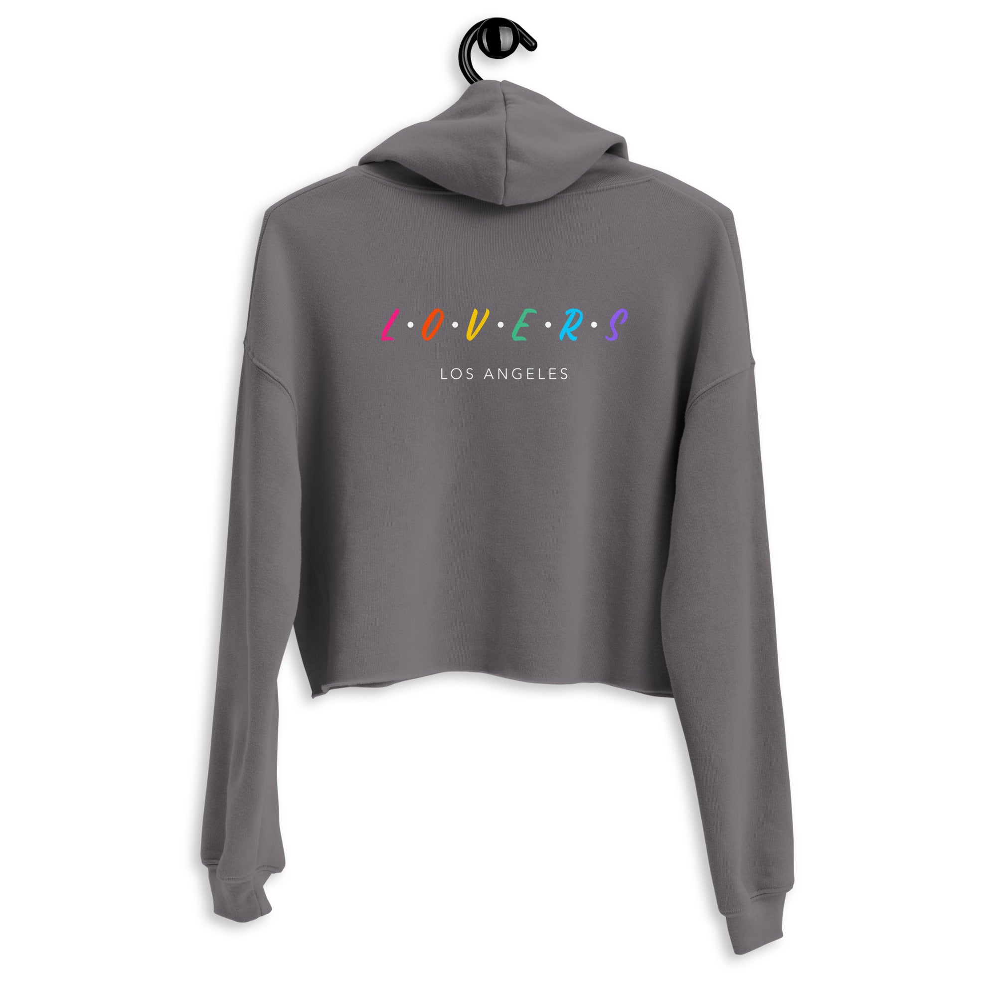 Lovers - Los Angeles - Crop Hoodie (back print)