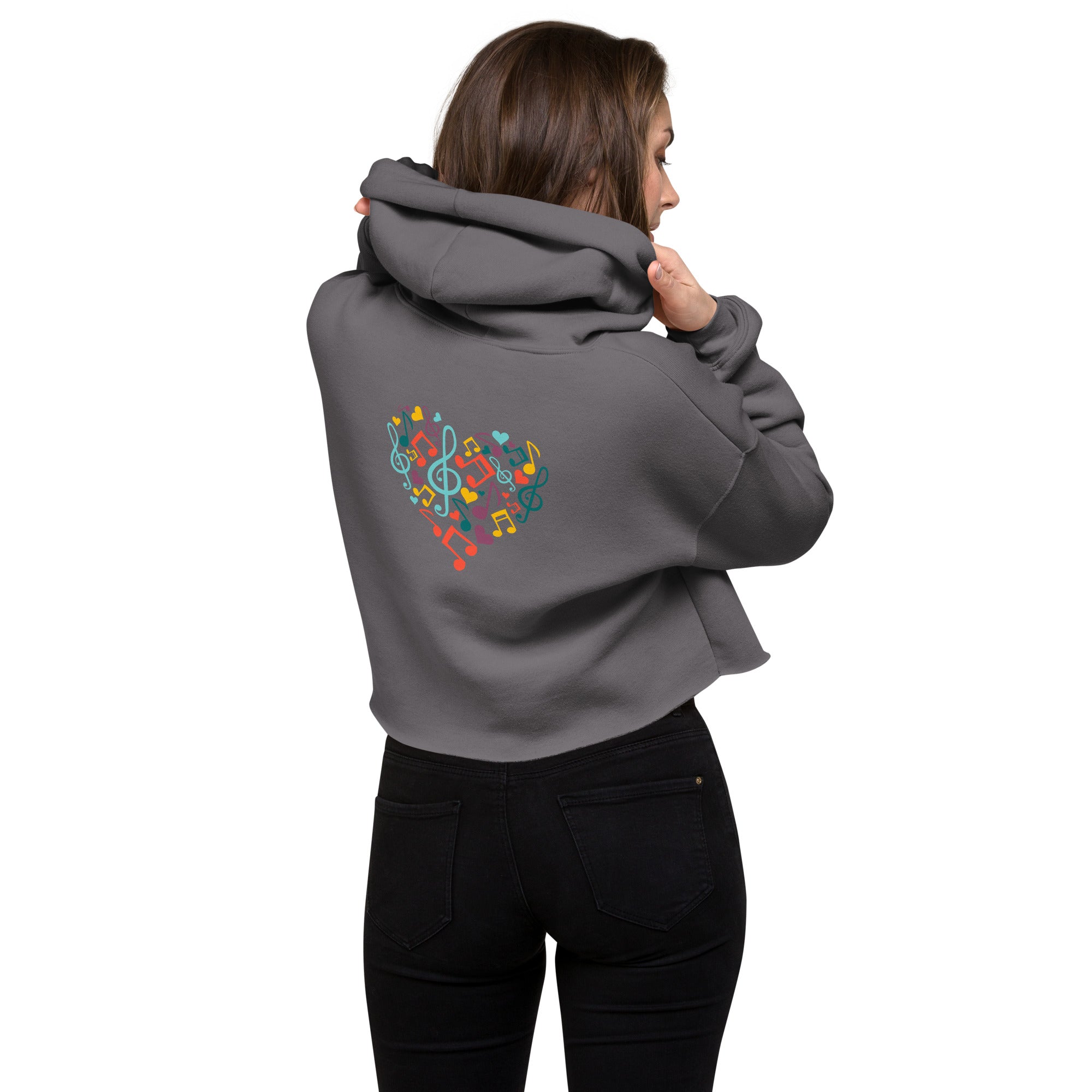 Symphonic Love Notes - Crop Hoodie (back print)