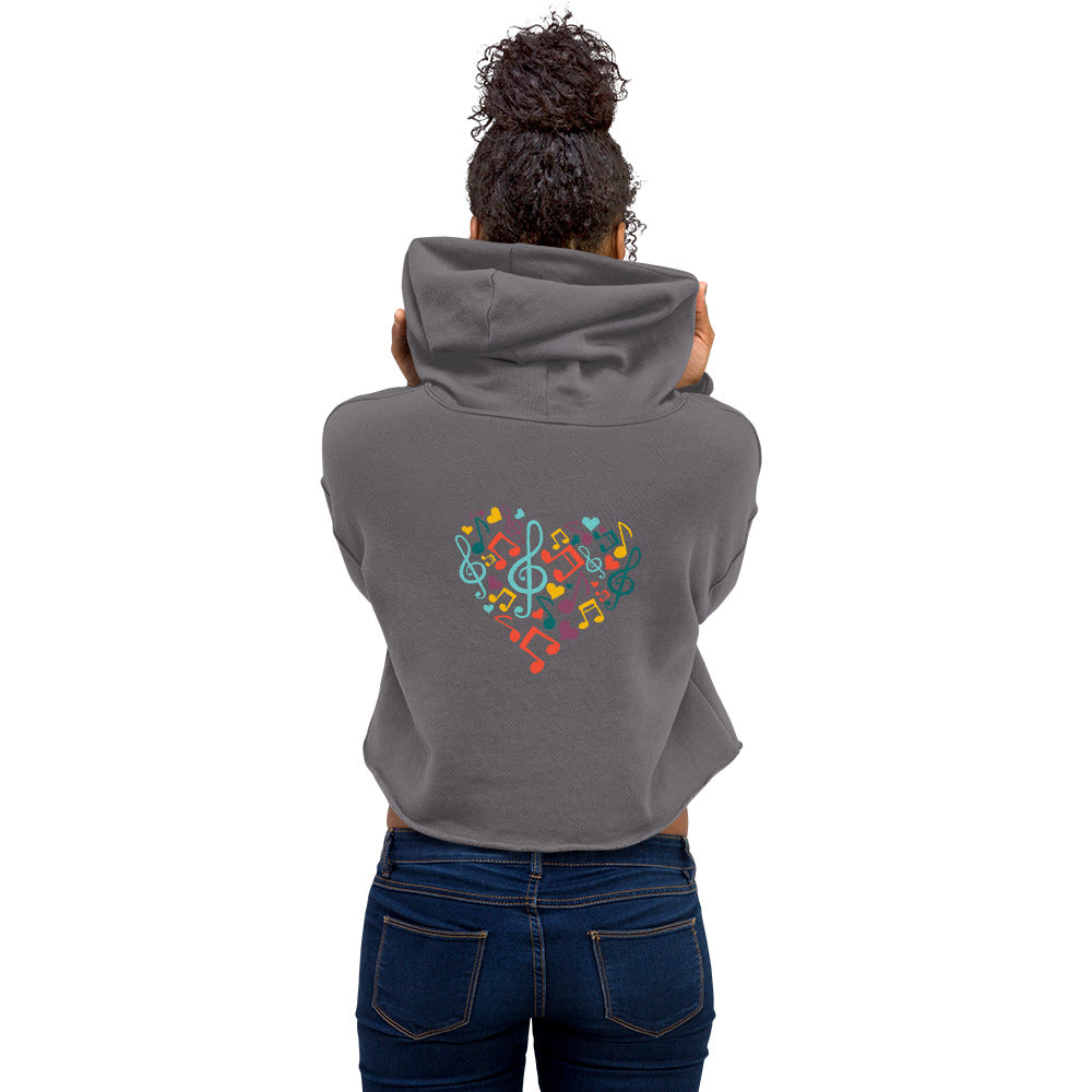 Symphonic Love Notes - Crop Hoodie (back print)