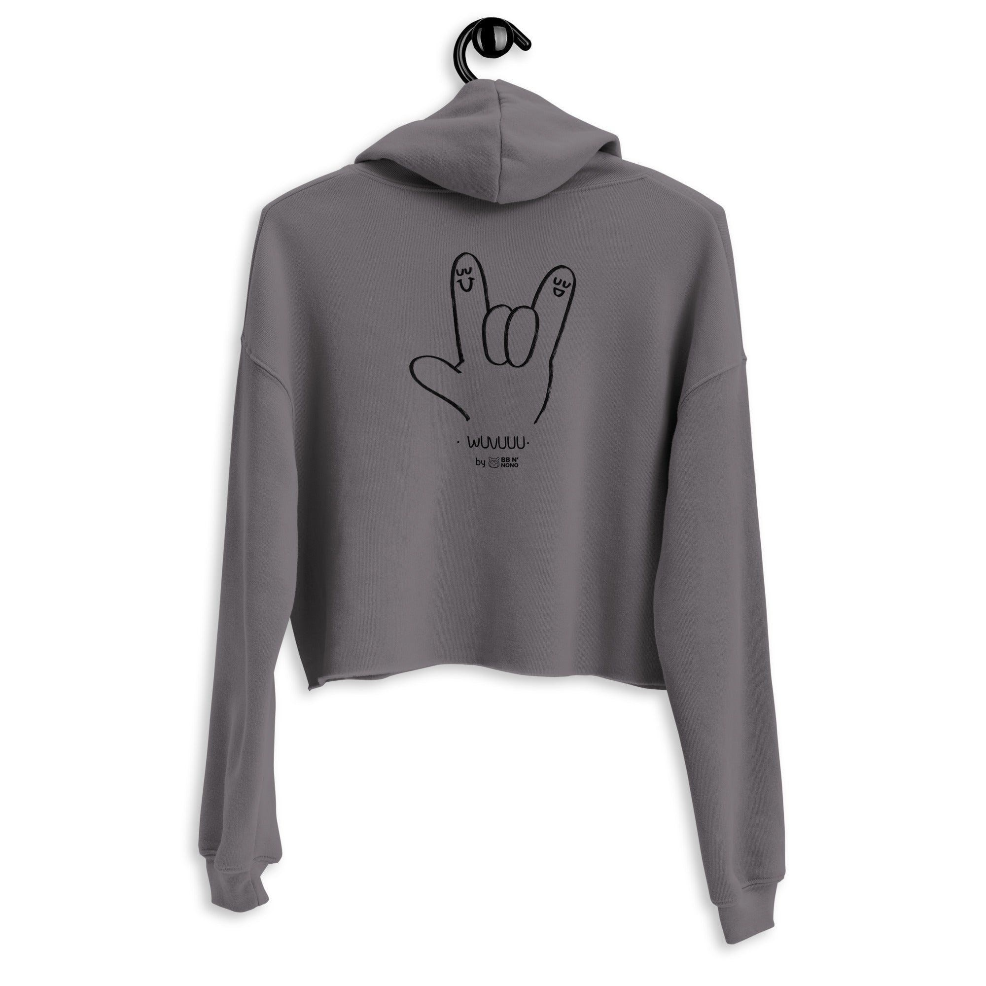 Wuvuuu - Crop Hoodie (back print)