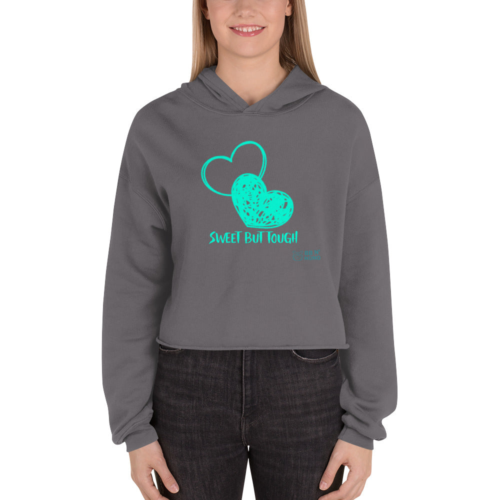 Sweet but tought - Crop Hoodie (G)