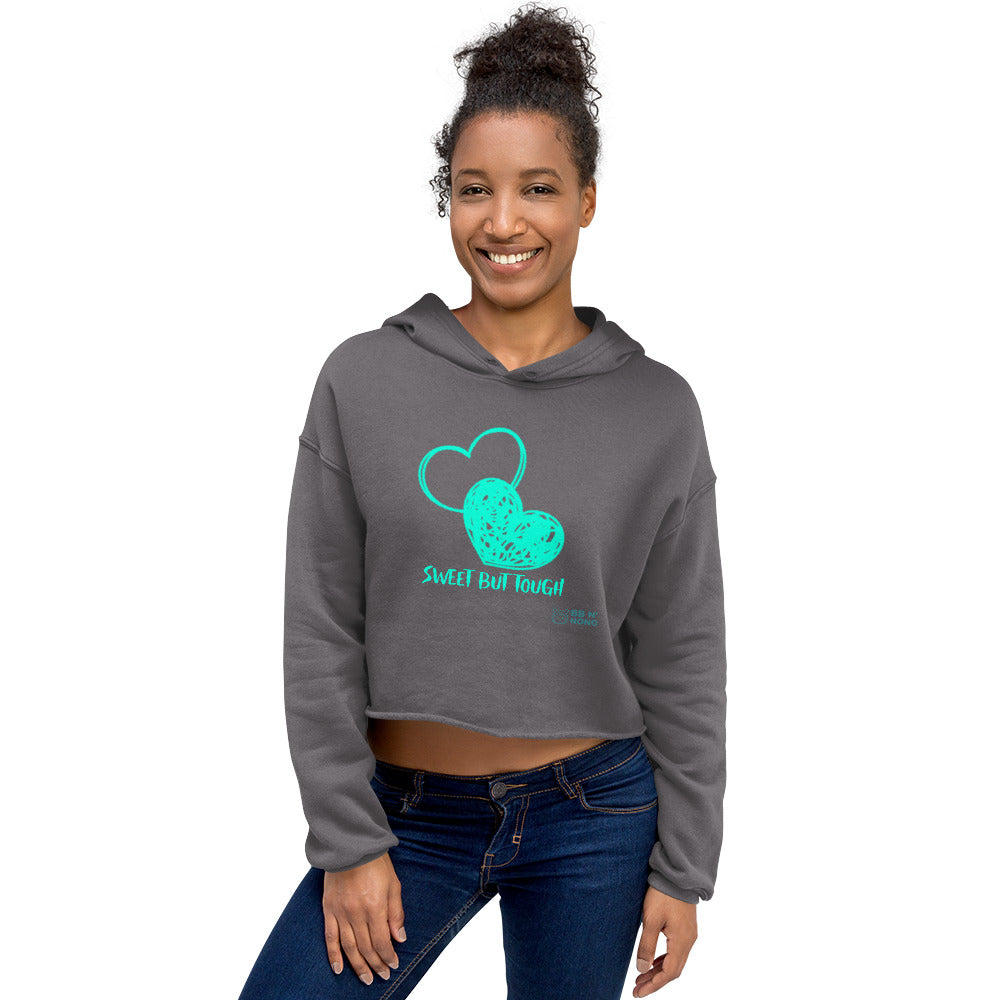 Sweet but tought - Crop Hoodie (G)