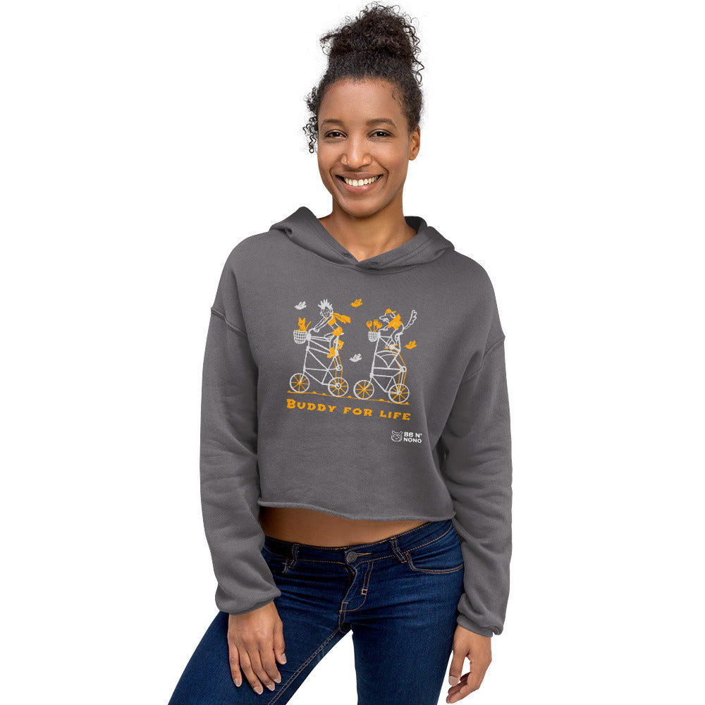 Buddy for life - Crop Hoodie