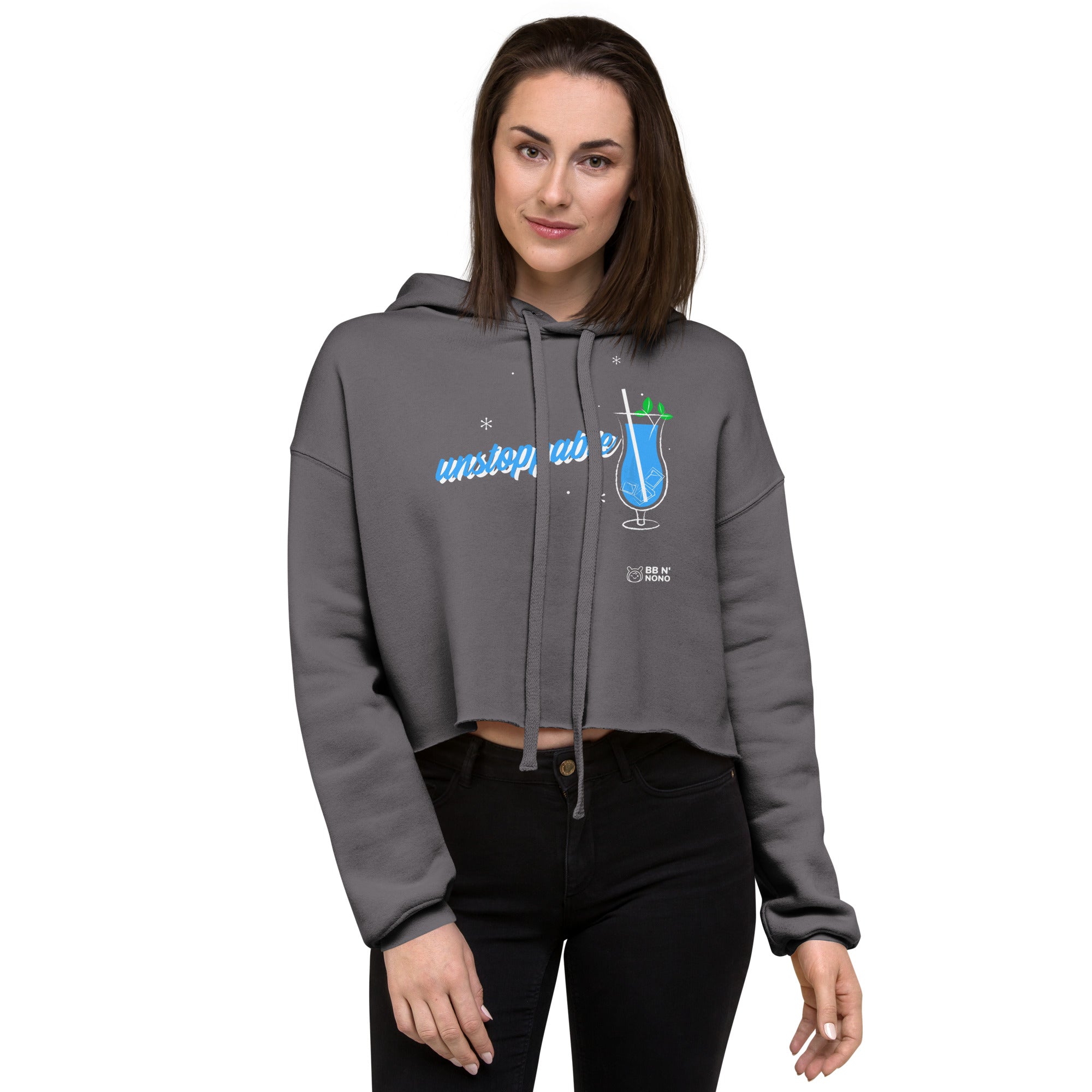 Unstoppable V - Crop Hoodie