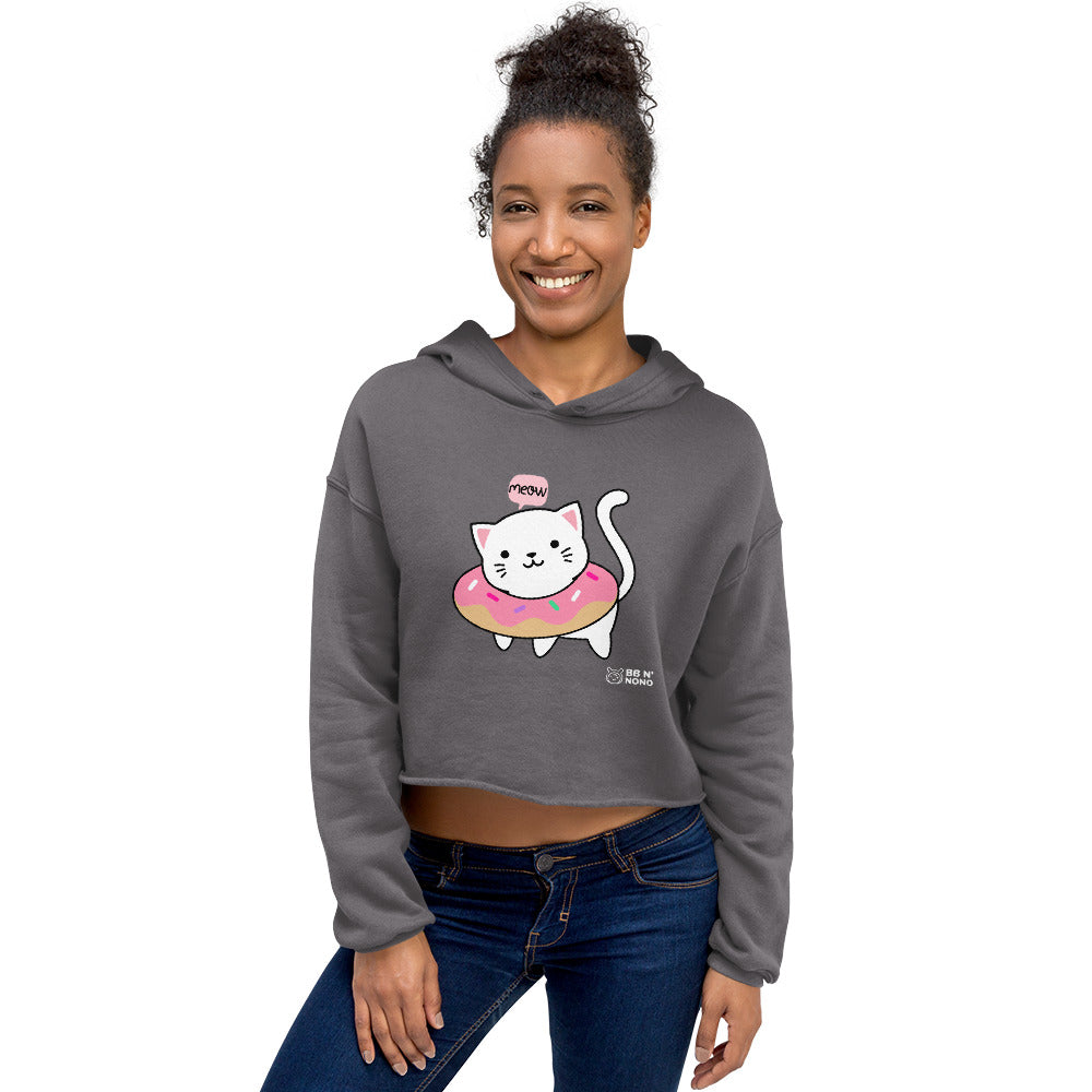 Meow V2 - Crop Hoodie