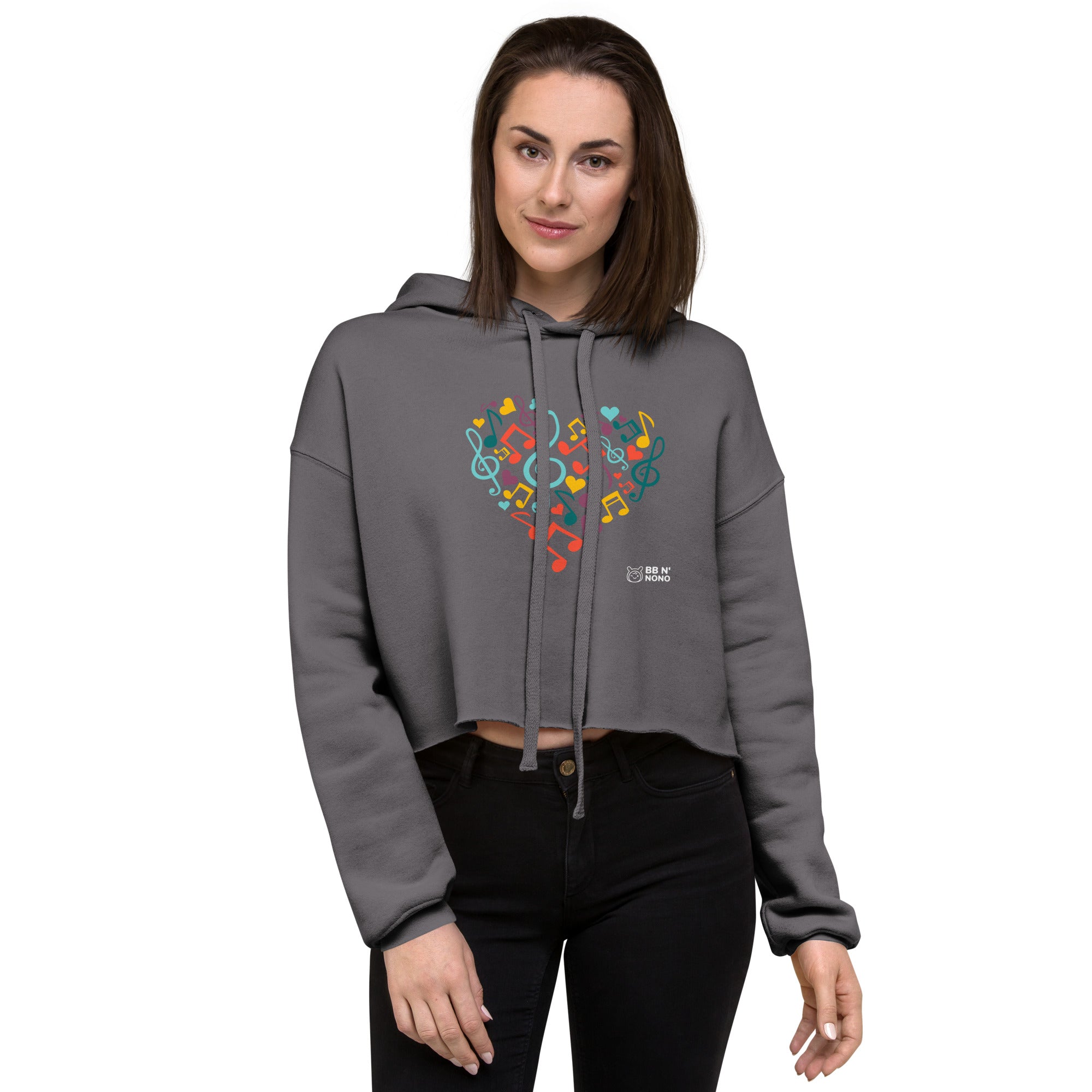 Symphonic Love Notes- Crop Hoodie