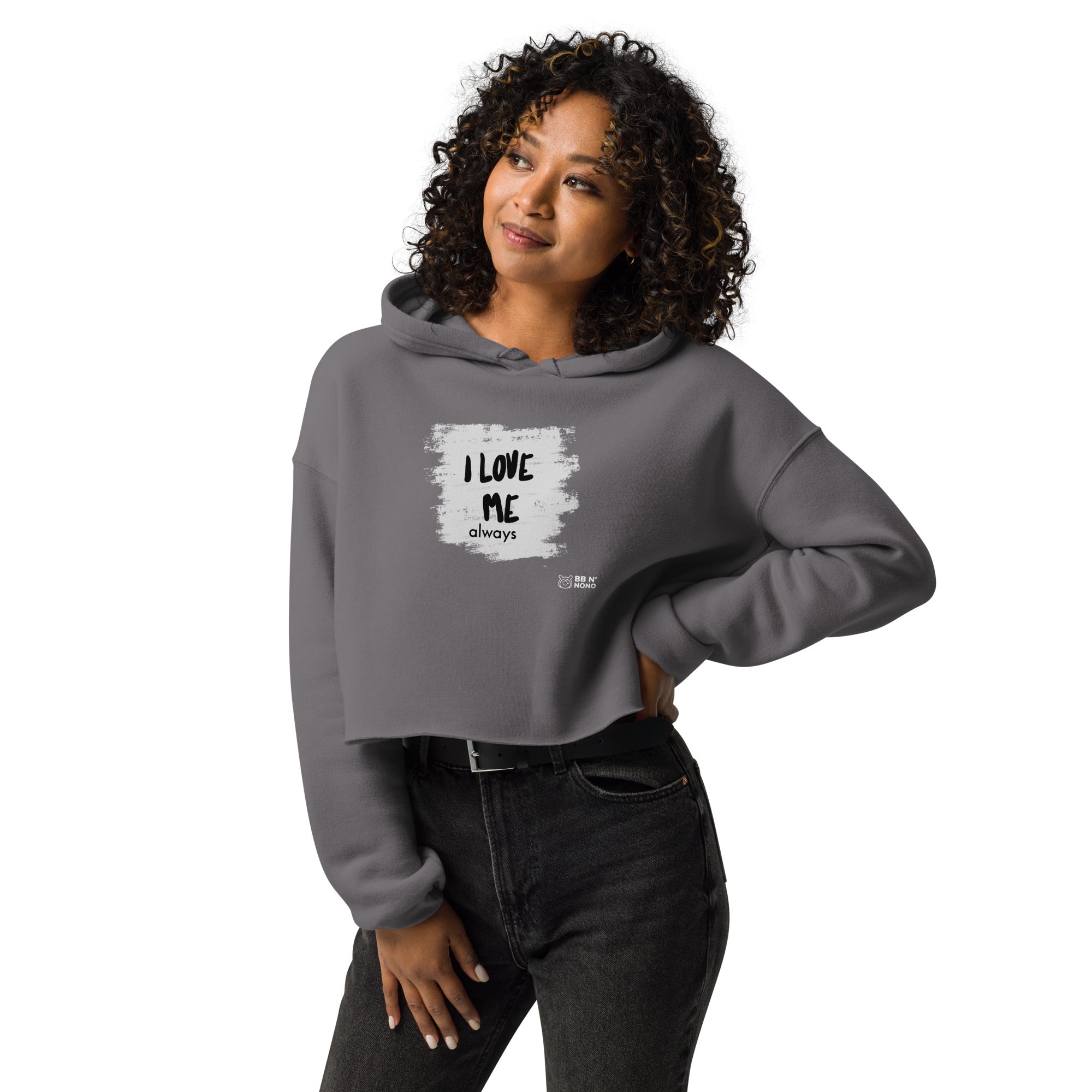 I love me - Crop Hoodie