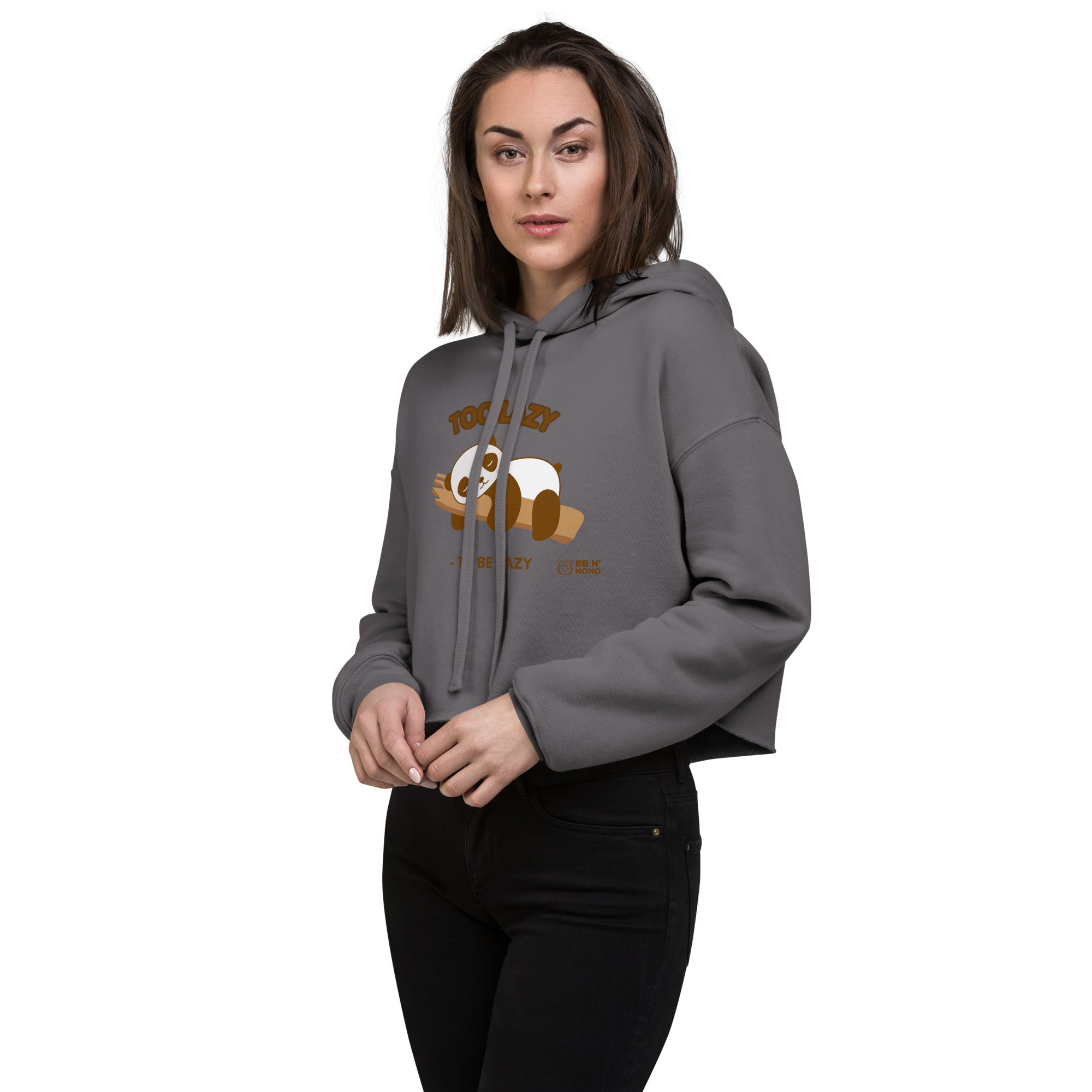 Too lazy to be lazy - Crop Hoodie