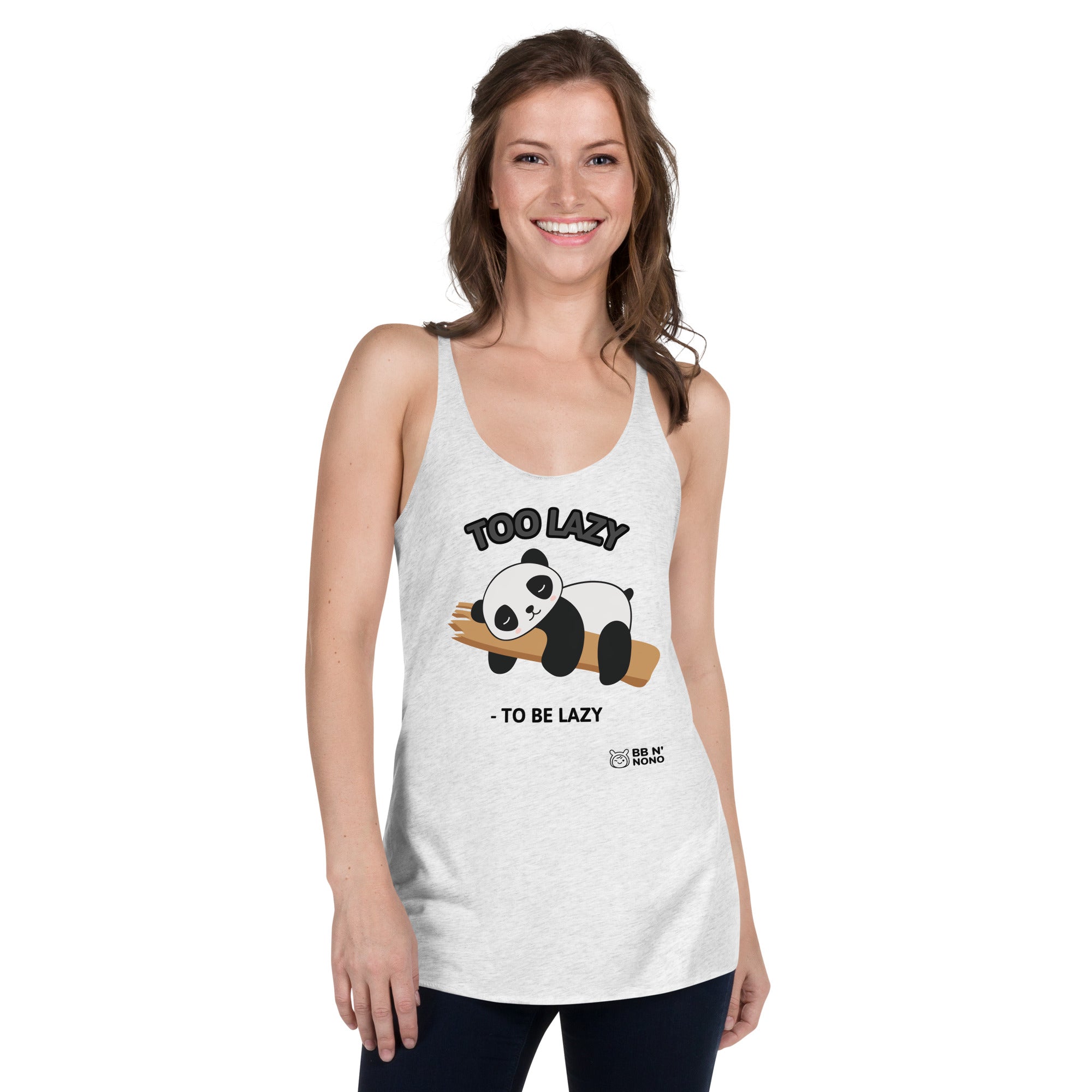 Too lazy to be lazy - Women's Racerback Tank