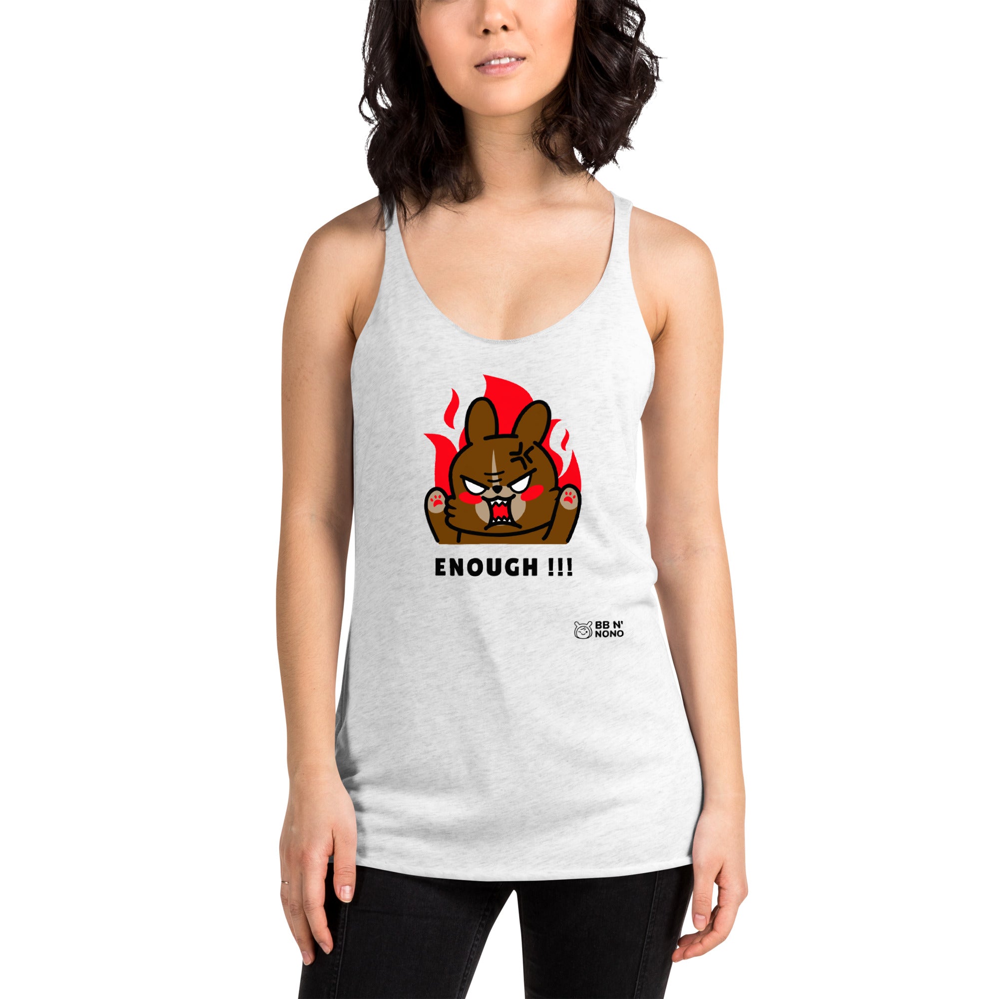 Enough!! - Women's Racerback Tank