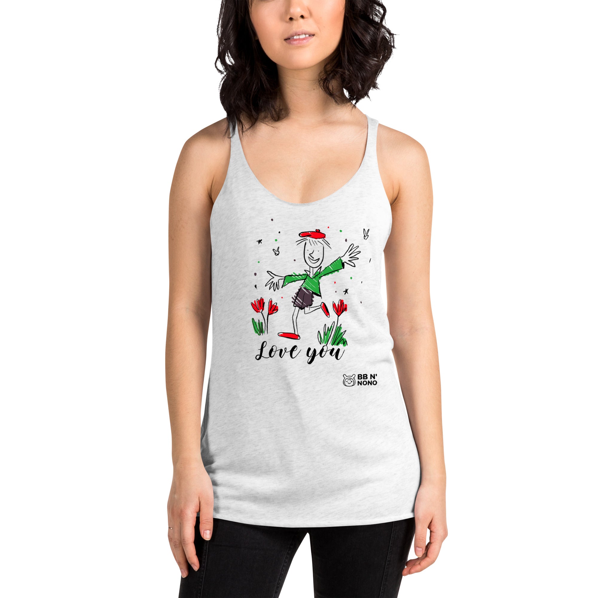 Love you - Women's Racerback Tank