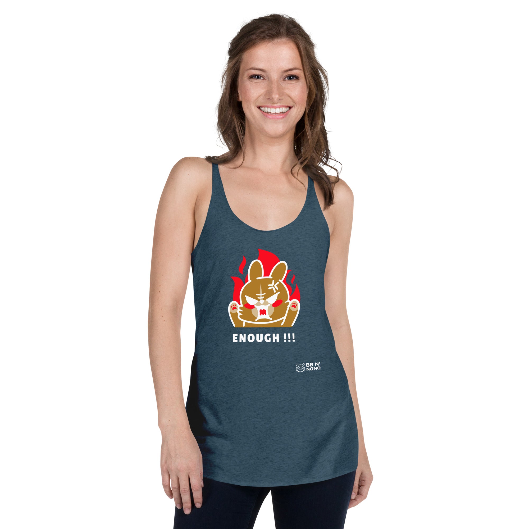 Enough!! - Women's Racerback Tank