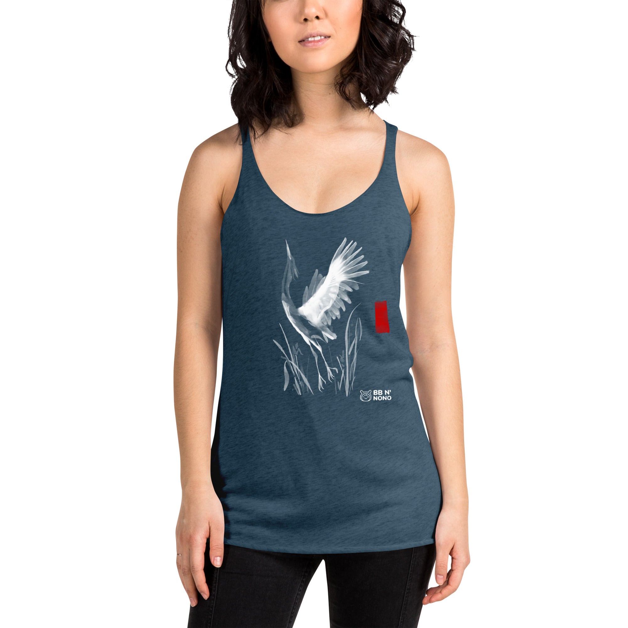 Sumi-e style - Women's Racerback Tank