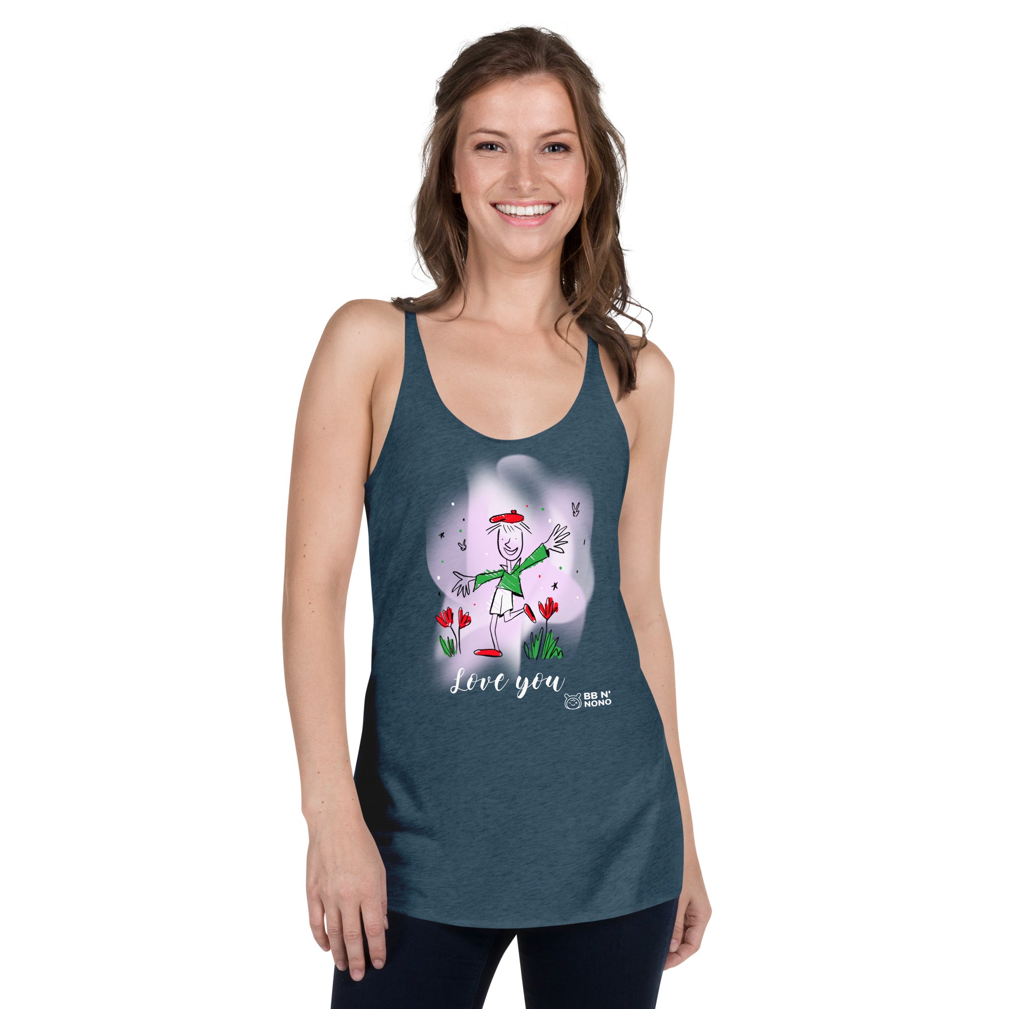 Love you - Women's Racerback Tank