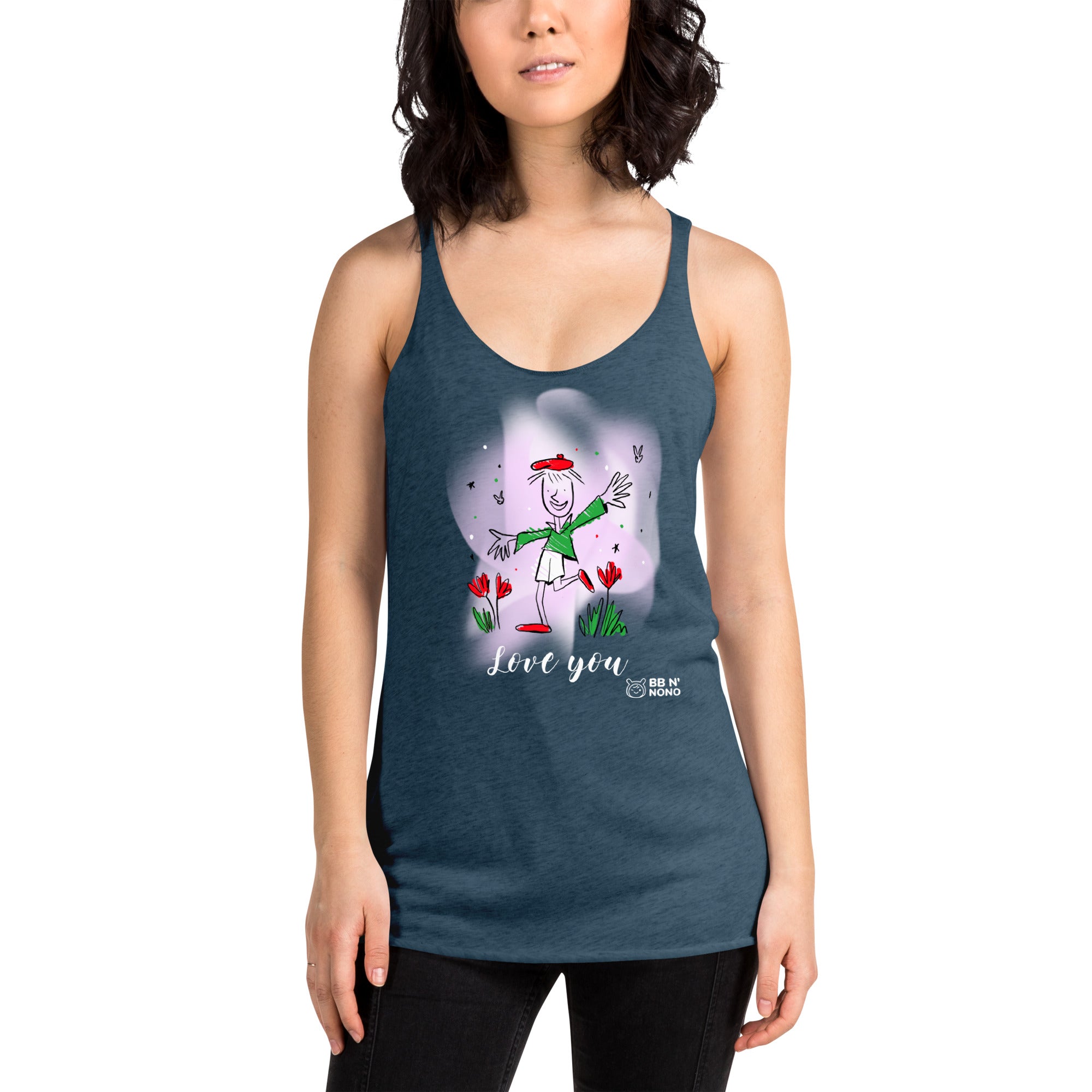 Love you - Women's Racerback Tank