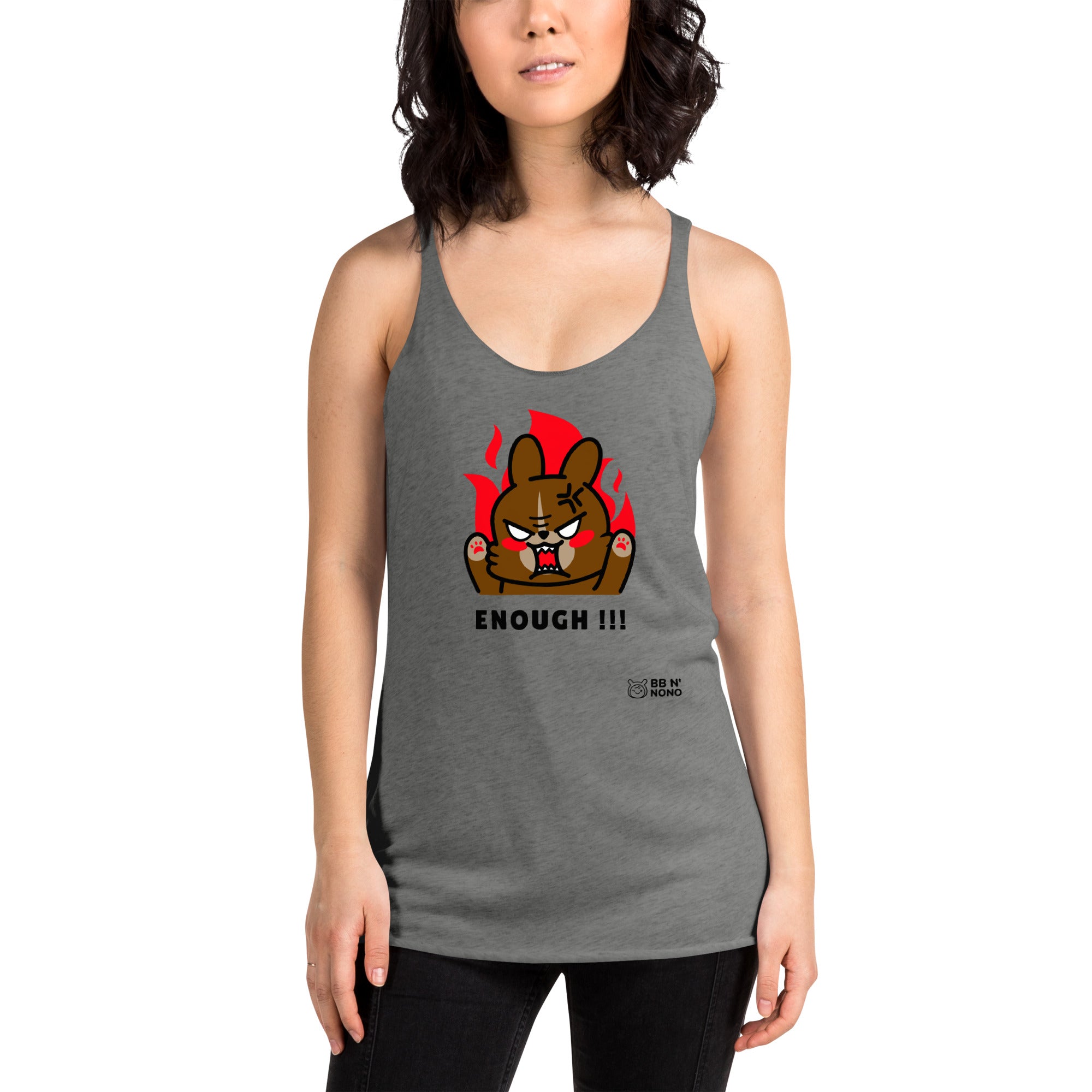 Enough!! - Women's Racerback Tank