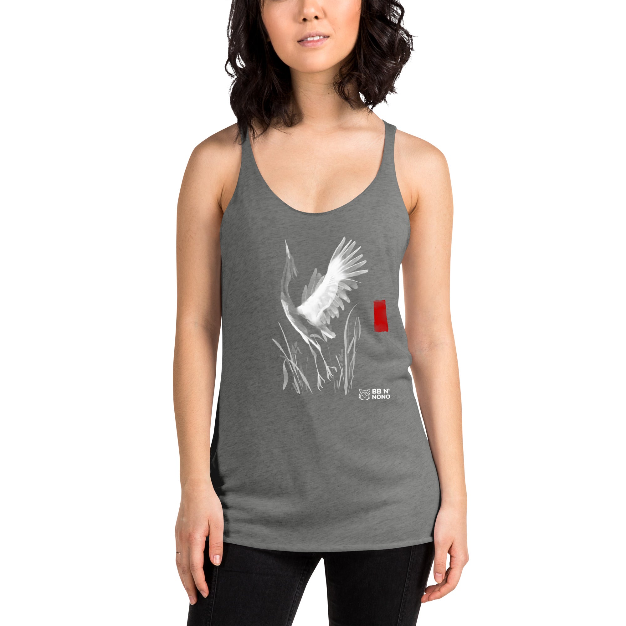 Sumi-e style - Women's Racerback Tank