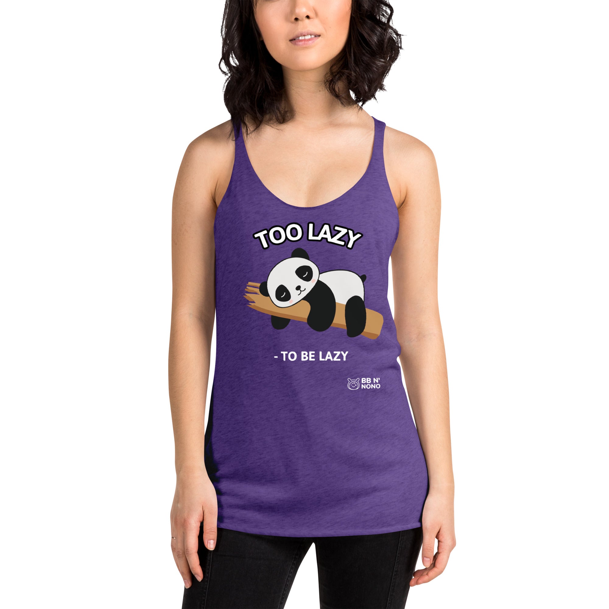 Too lazy to be lazy - Women's Racerback Tank