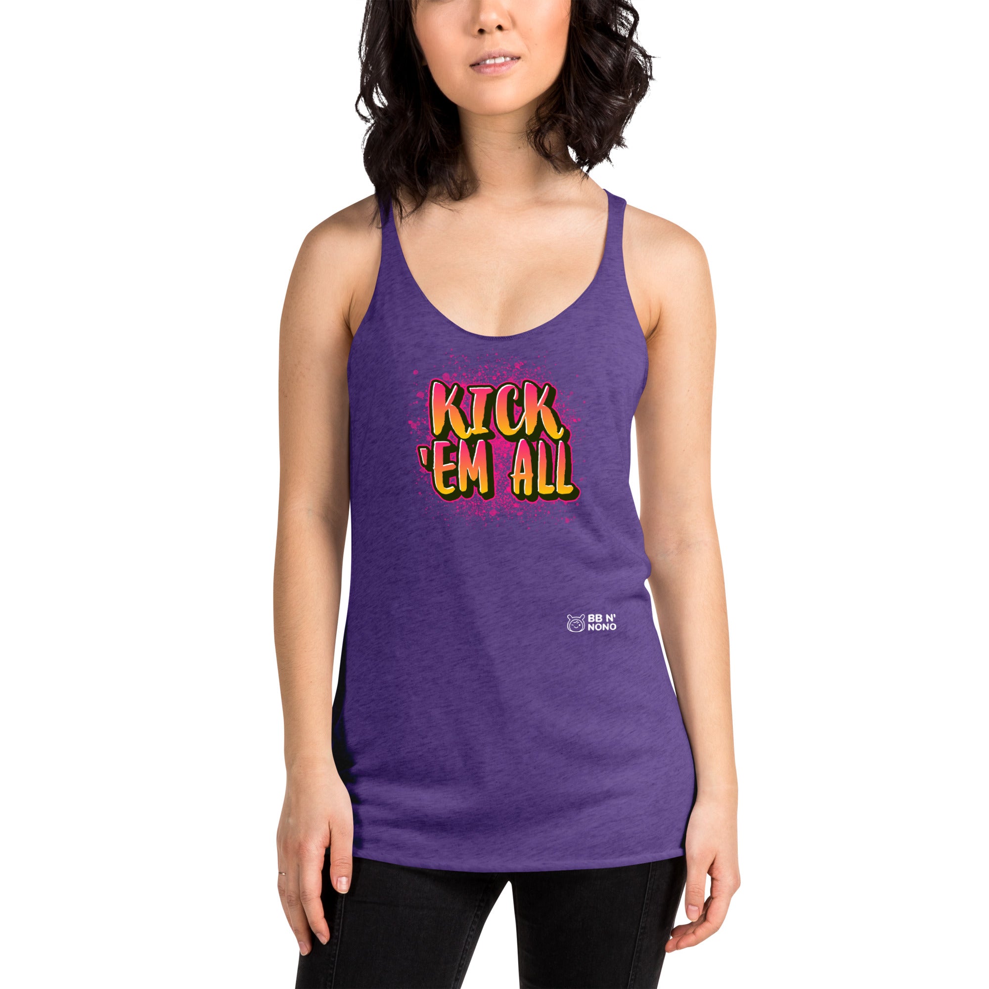 Kick'em all - Women's Racerback Tank