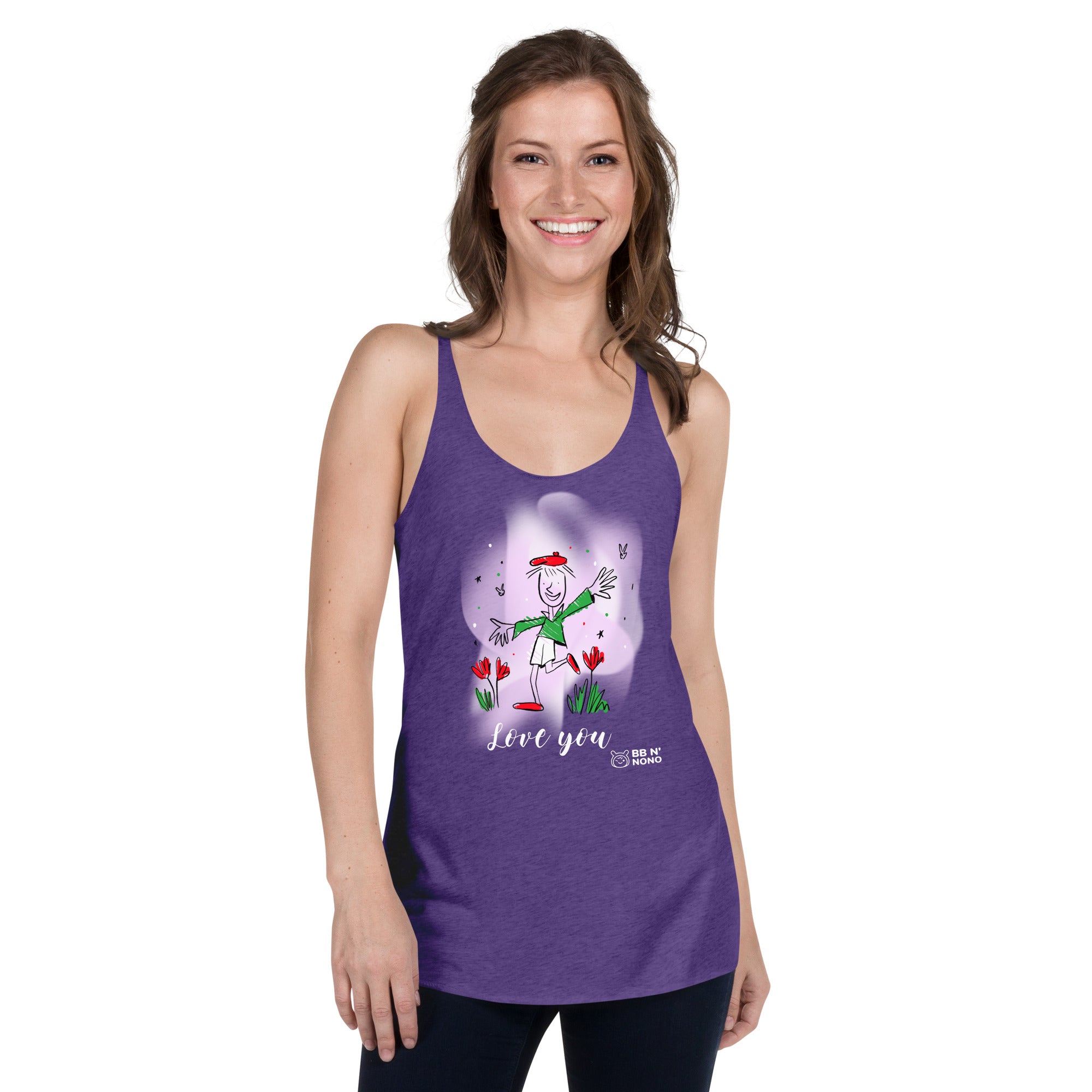 Love you - Women's Racerback Tank