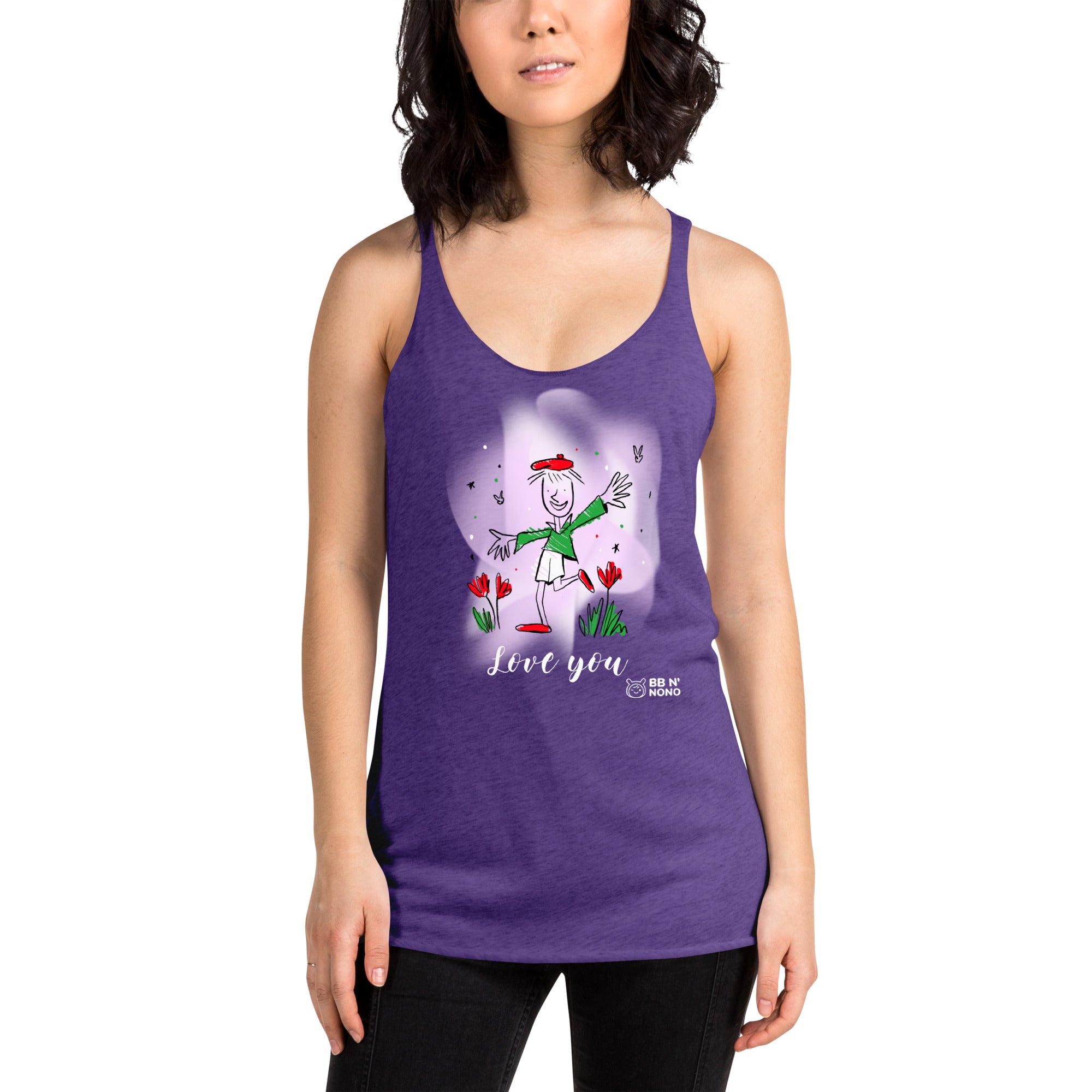 Love you - Women's Racerback Tank