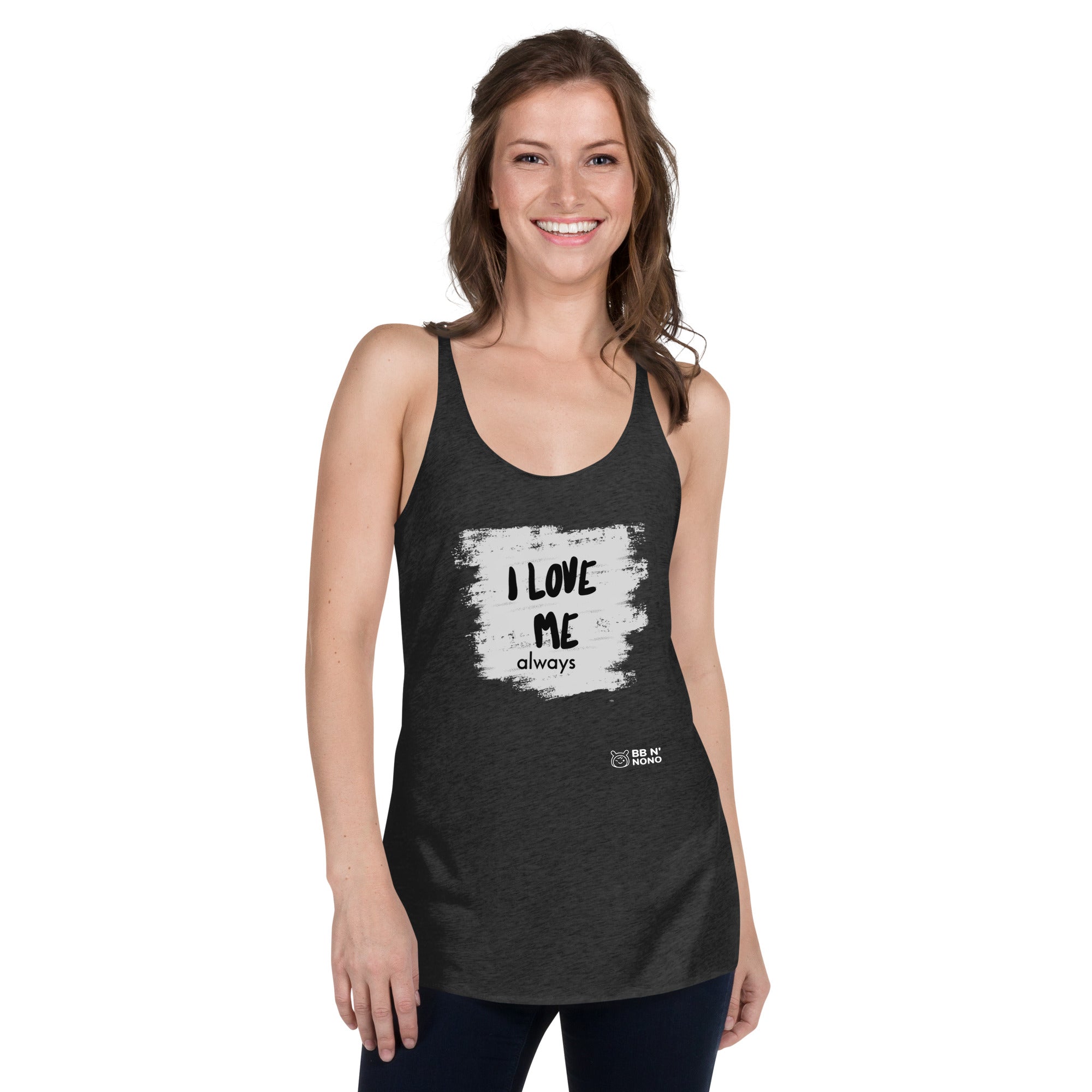 I love me - Women's Racerback Tank