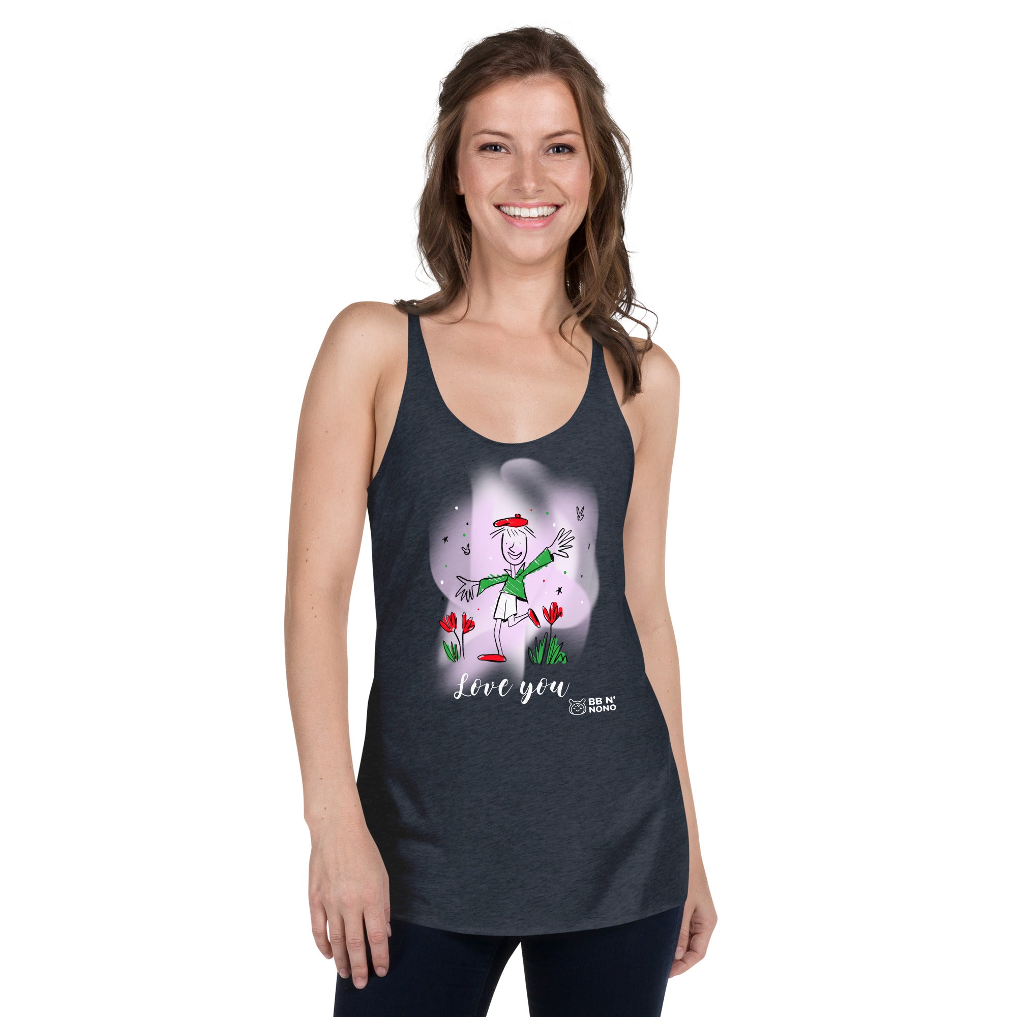 Love you - Women's Racerback Tank