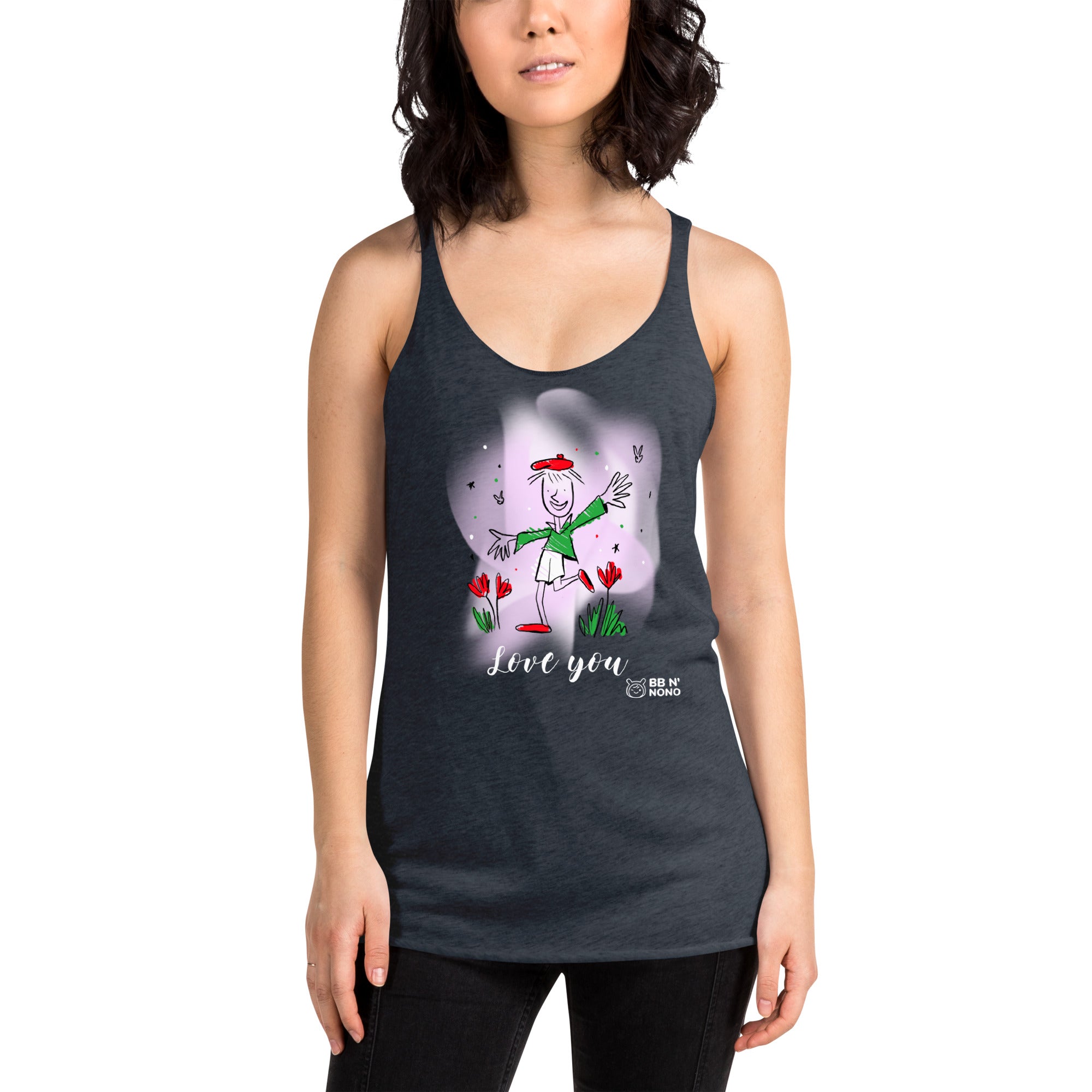 Love you - Women's Racerback Tank