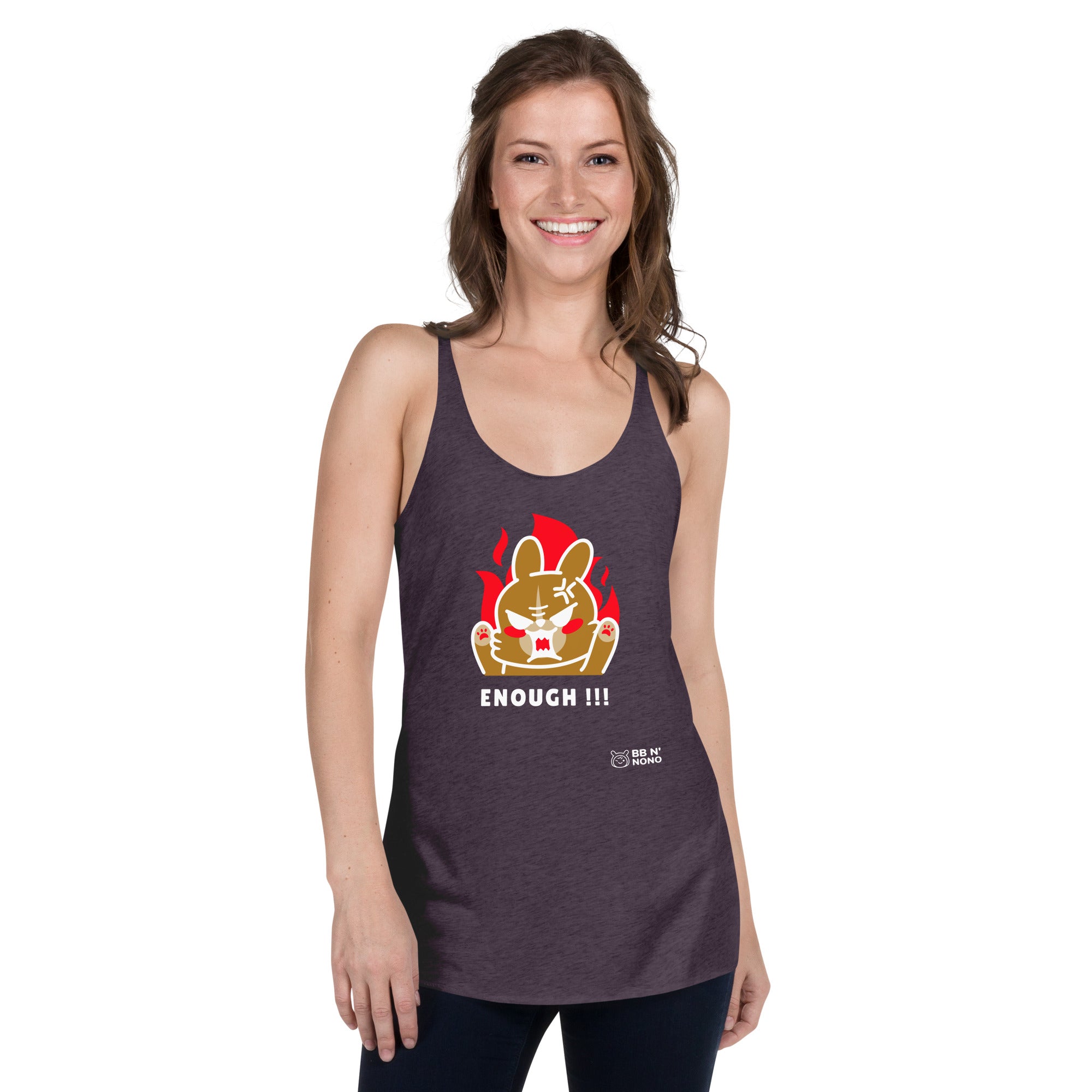 Enough!! - Women's Racerback Tank