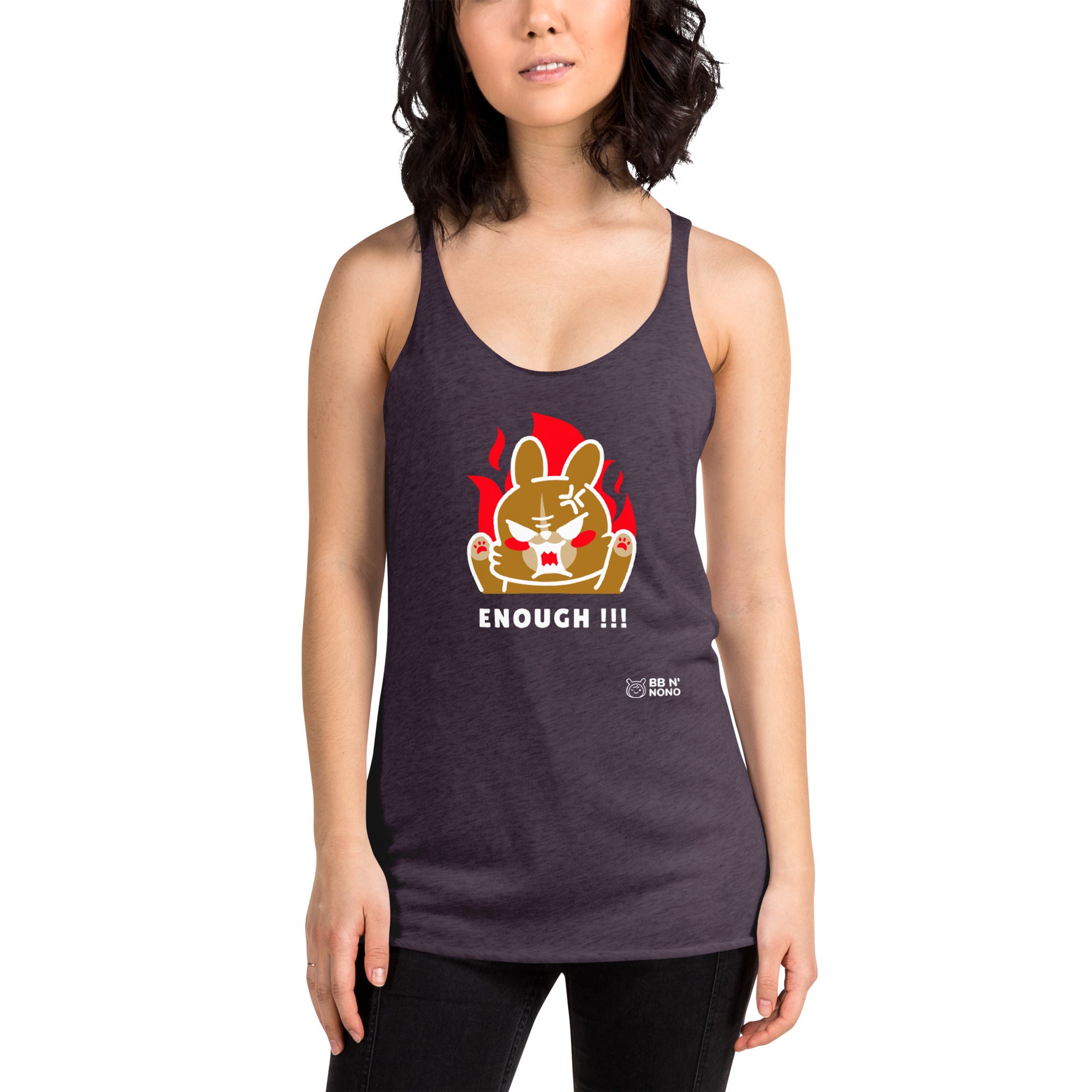 Enough!! - Women's Racerback Tank