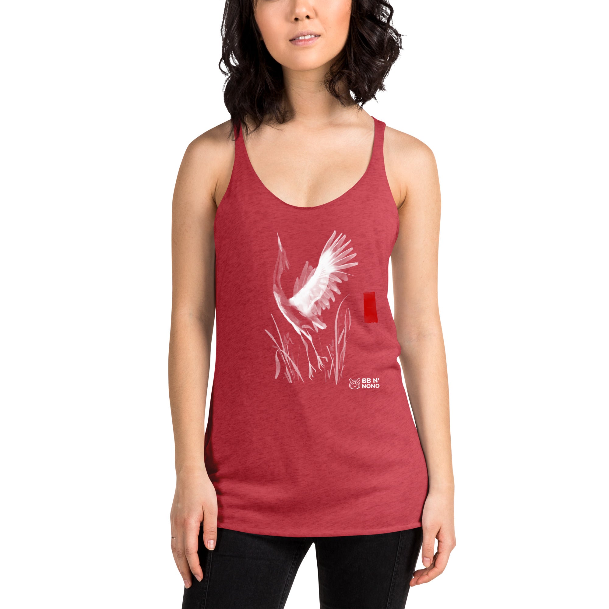 Sumi-e style - Women's Racerback Tank