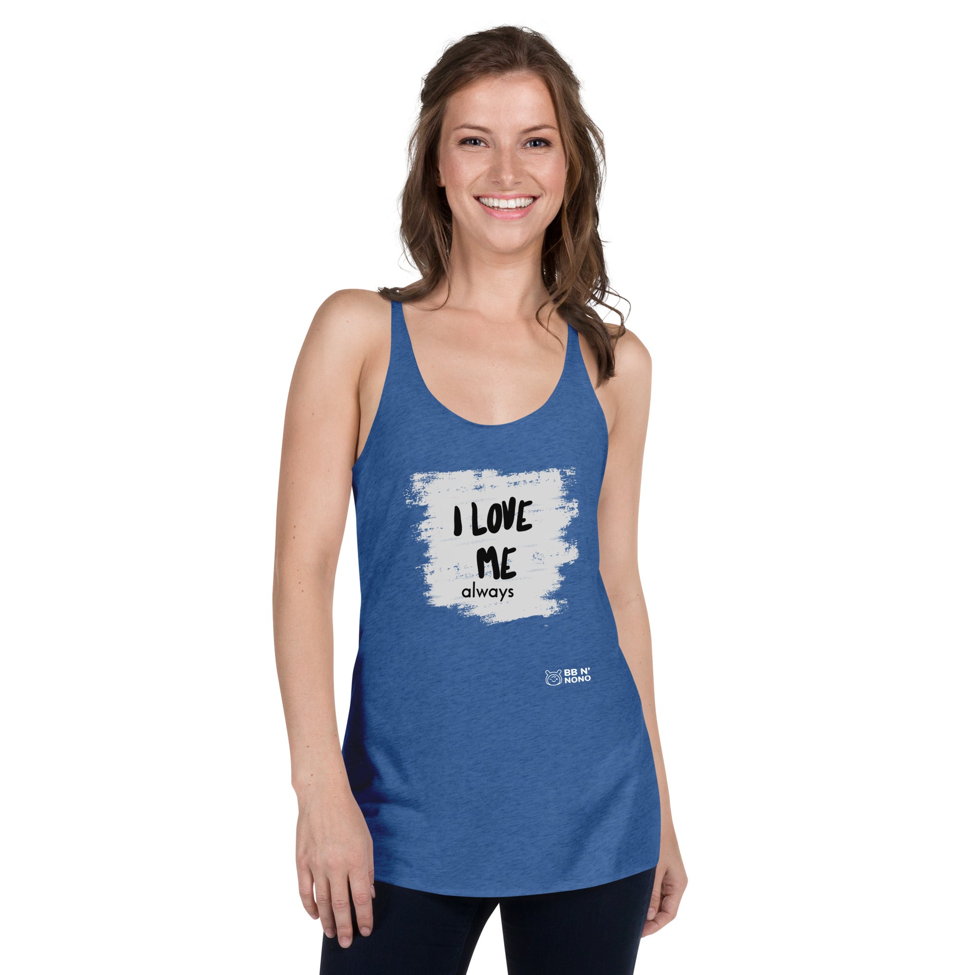 I love me - Women's Racerback Tank